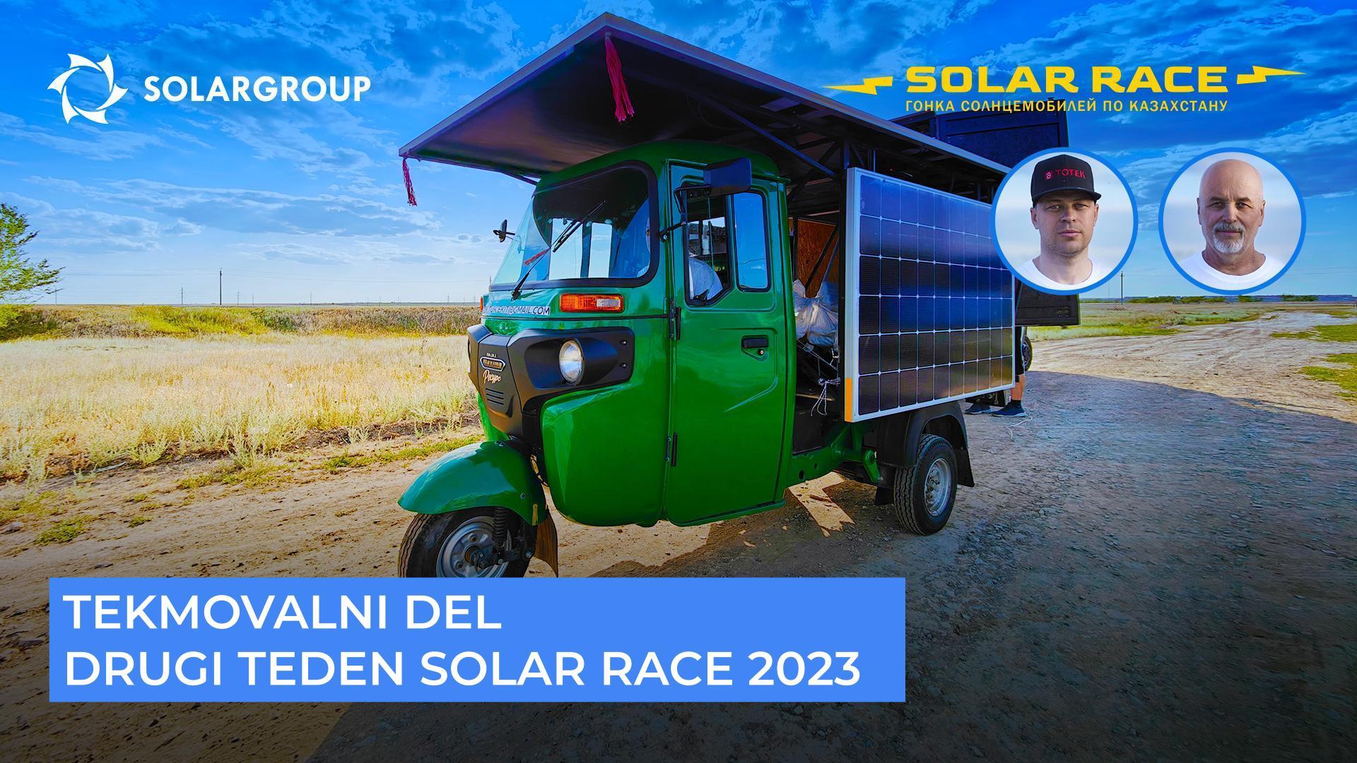 Tekmovalni del Solar race 2023 | Drugi teden dirke solarnih avtomobilov