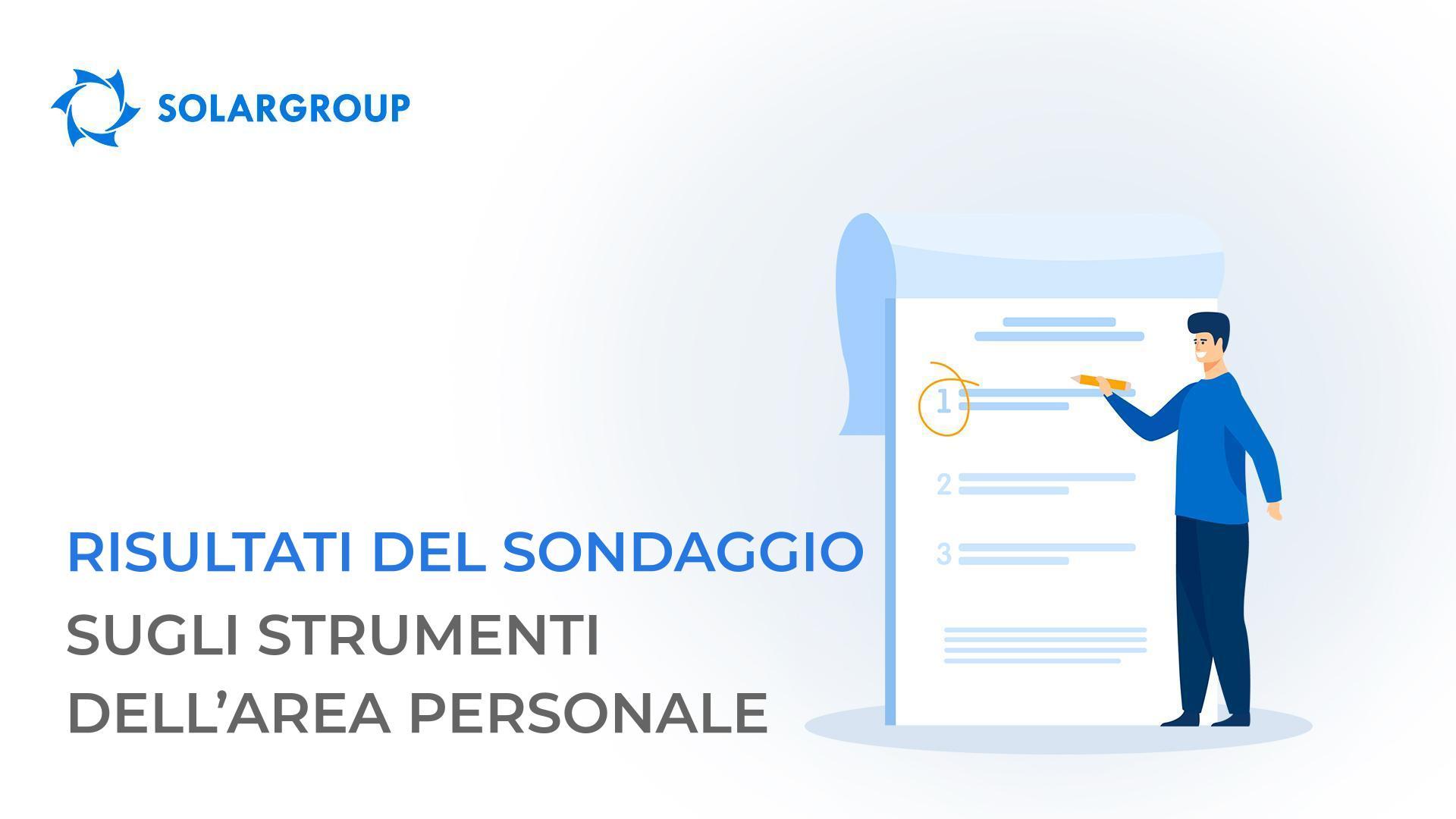 Risultati del sondaggio sugli strumenti dell'area personale