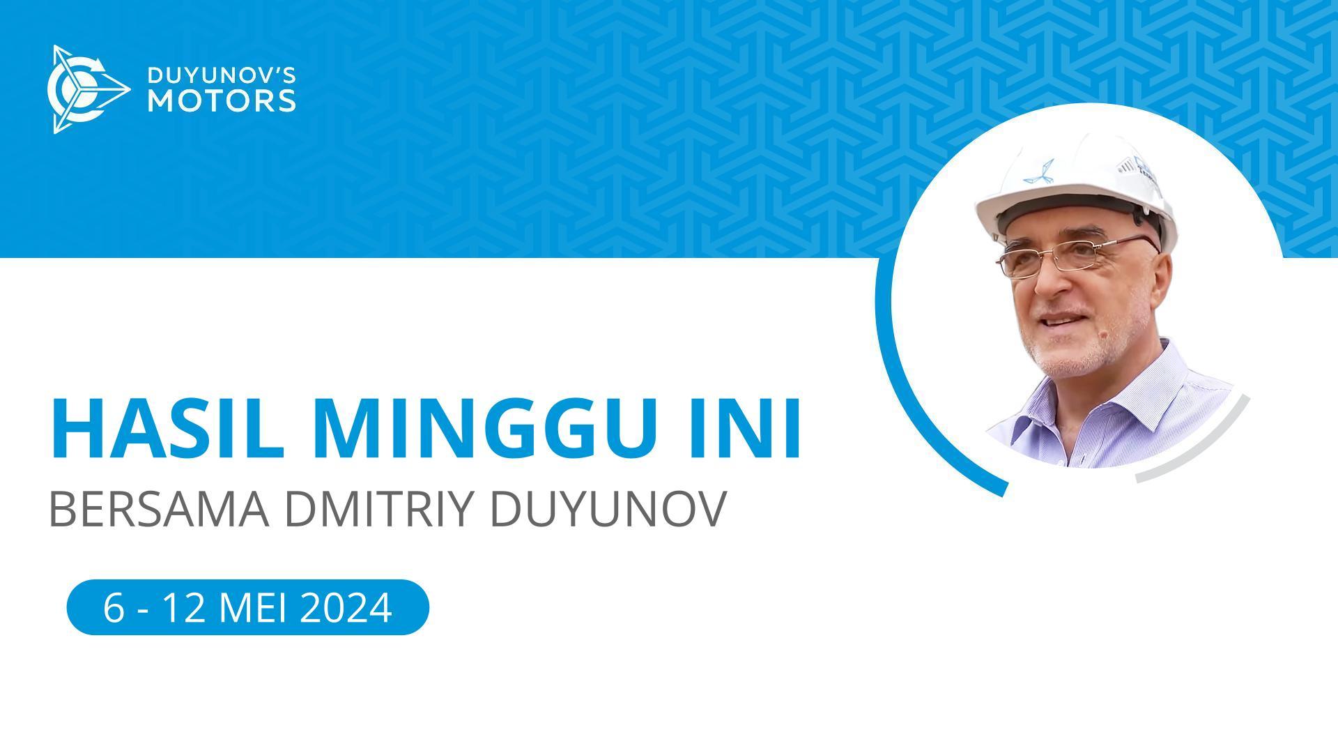 Hasil minggu ini dalam proyek "Motor Duyunov"
