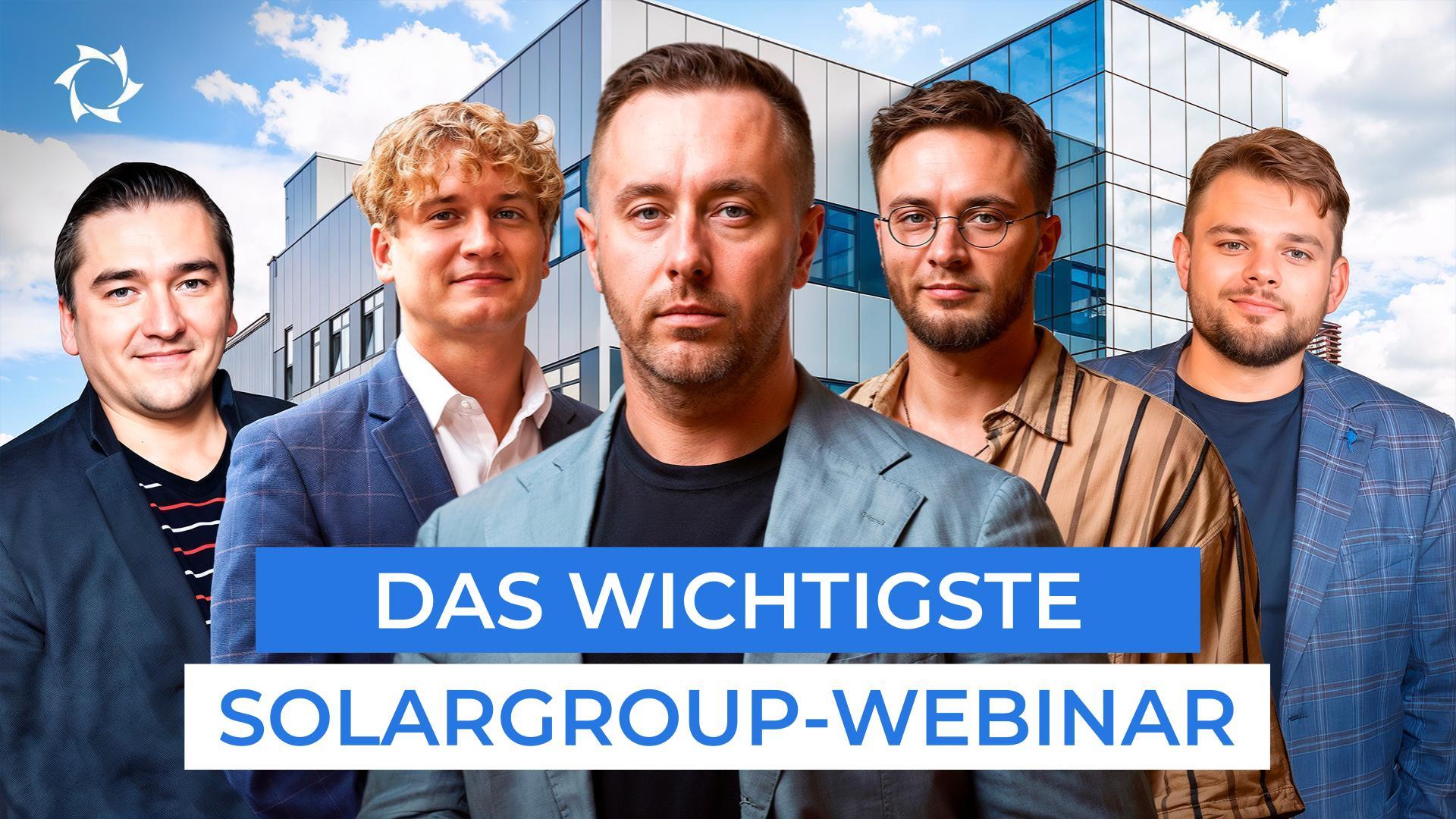 SOLARGROUP-Neuigkeiten: Ergebnisse, Strategie, Phasenwechsel | Live-Übertragung