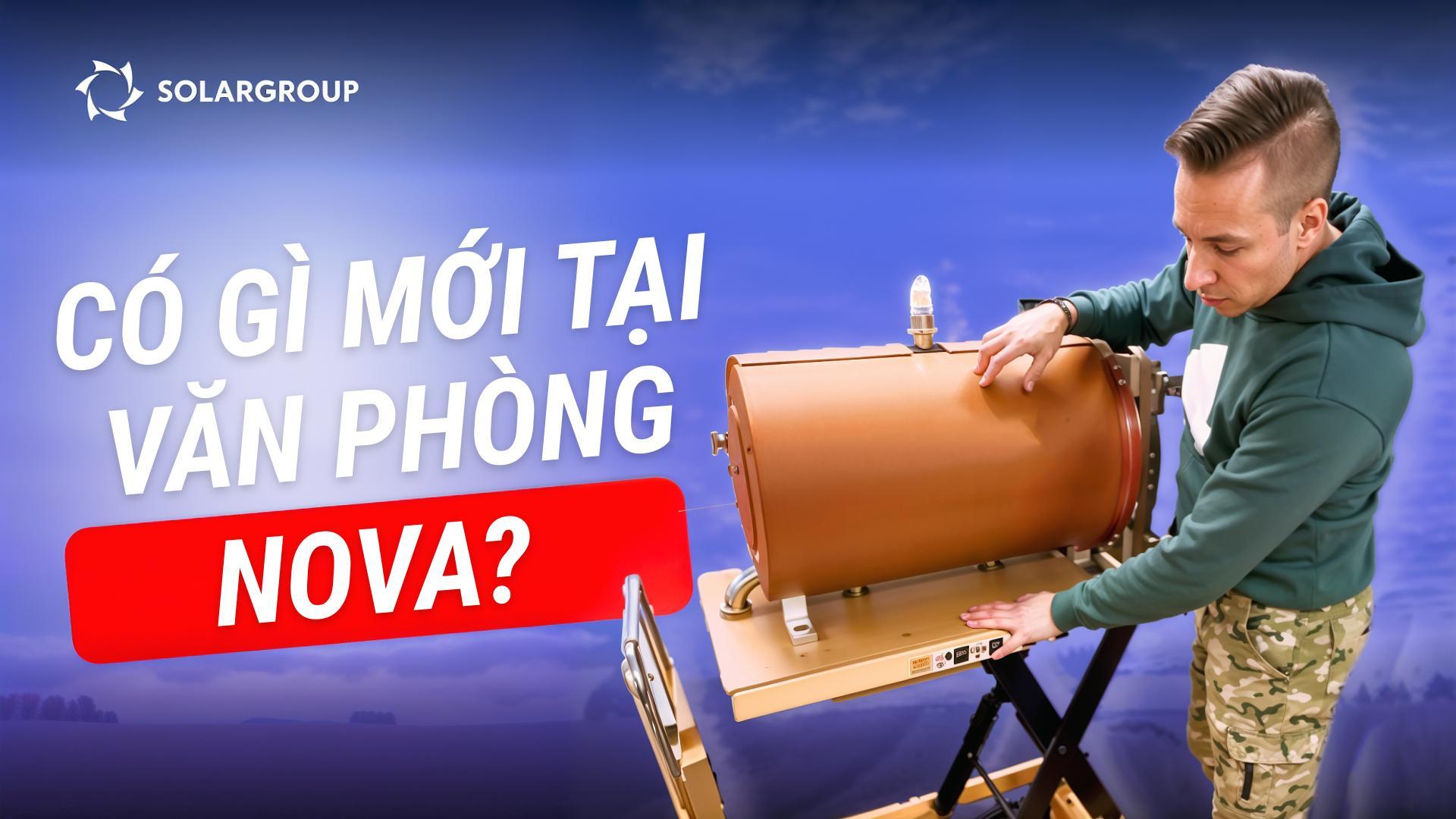 Thiết bị mới?! Điều gì đang xảy ra tại văn phòng Nova sau hội thảo trực tuyến về khí cầu?