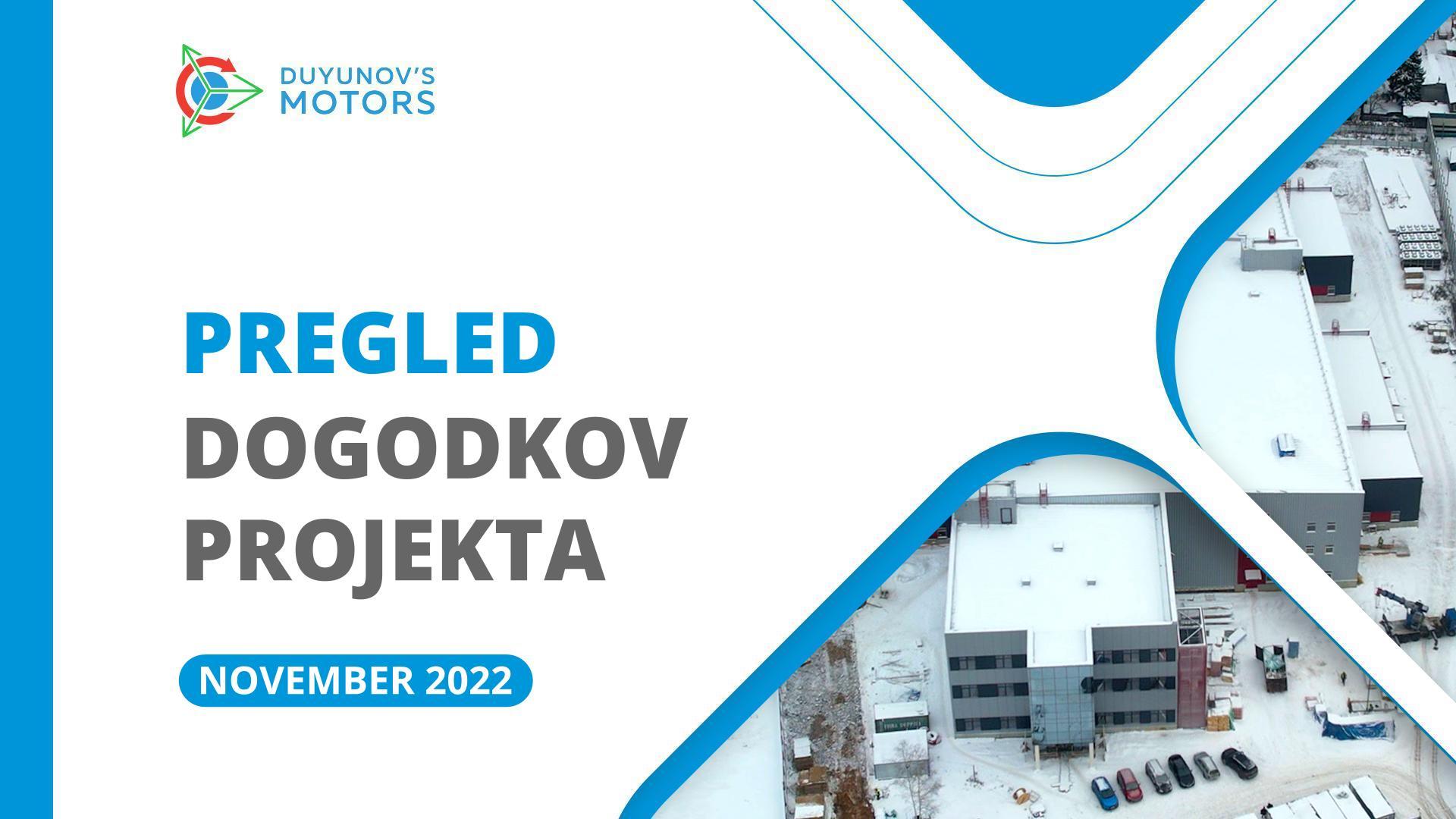 Ključni dogodki projekta: pregled za november