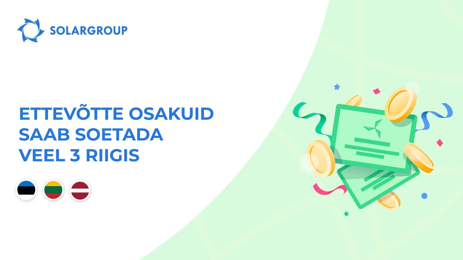 Osakuid saavad nüüd aktsiateks teisendada rahastajad järgmistest riikidest: Eesti, Leedu, Läti