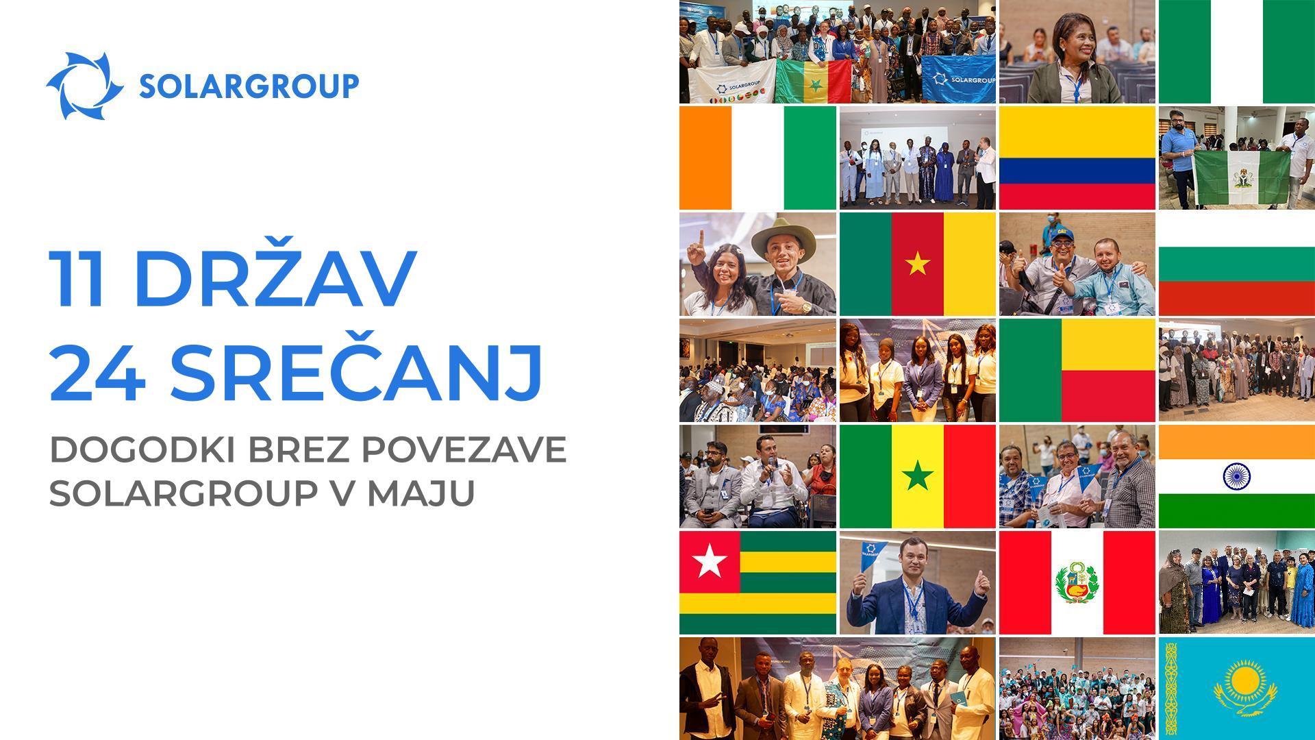 11 držav in 24 srečanj: dogodki brez povezave SOLARGROUP v maju