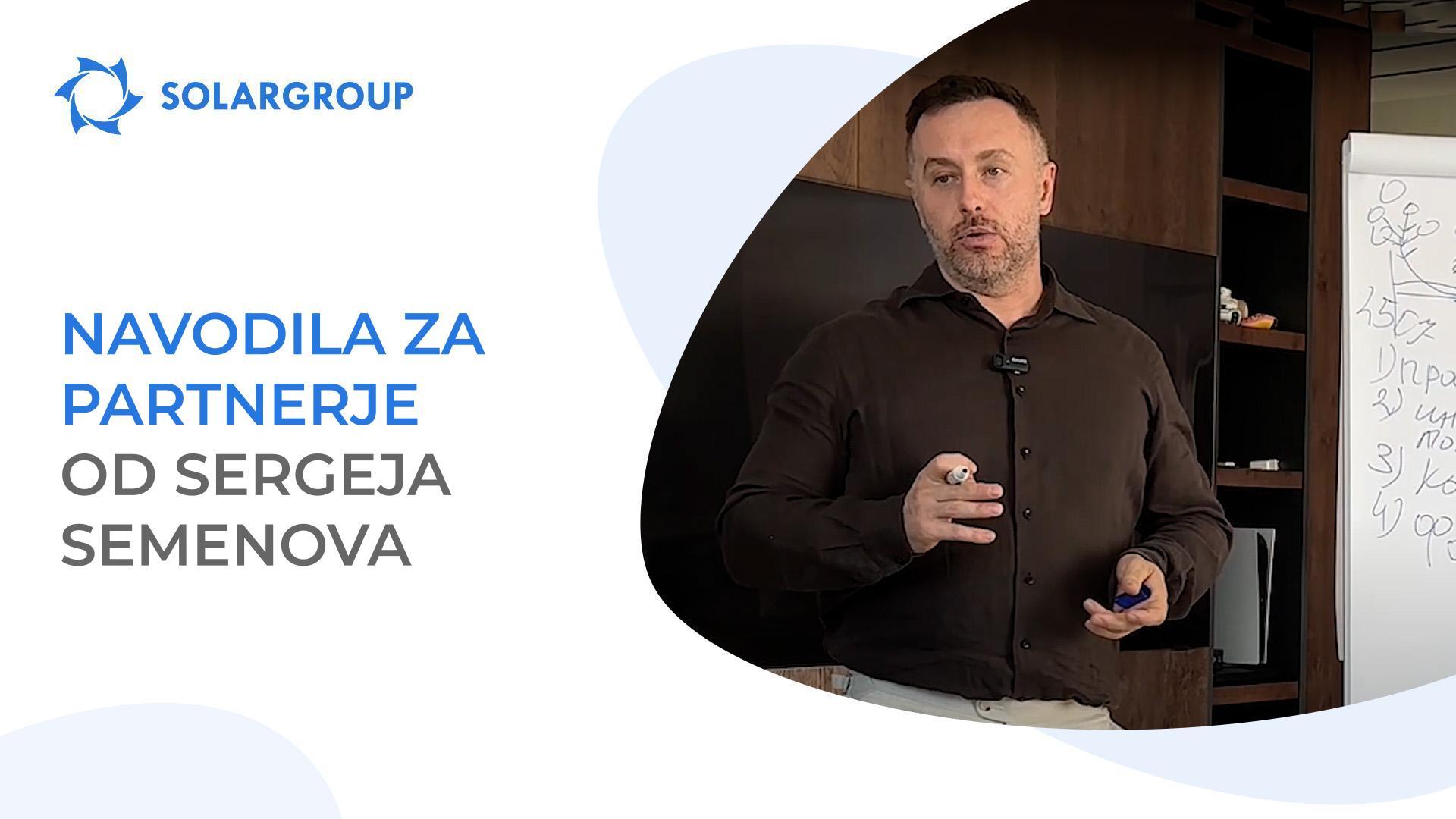 Navodila za partnerje Sergeja Semenova