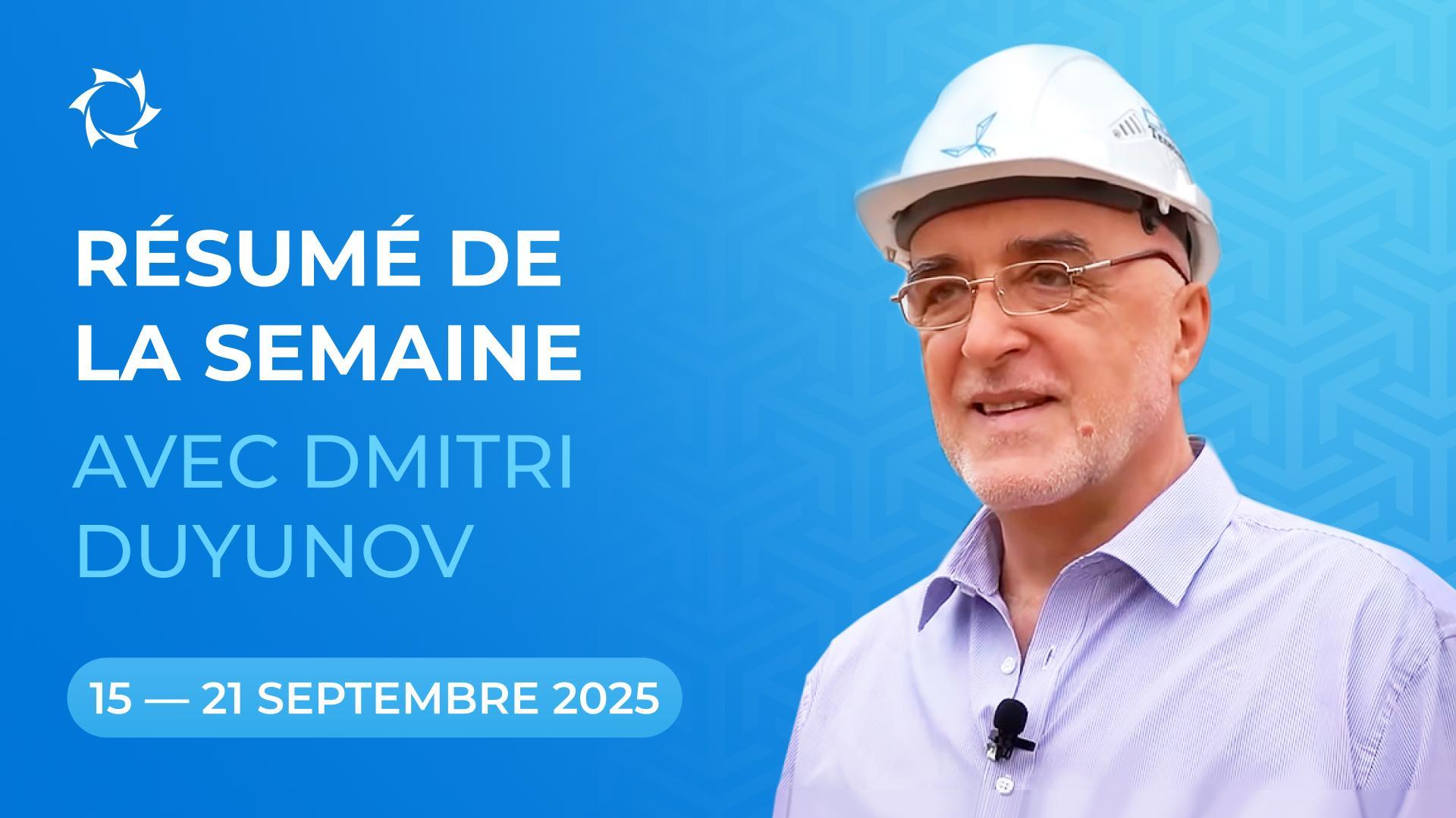 Résultats de la semaine dans le projet des "Moteurs Duyunov"