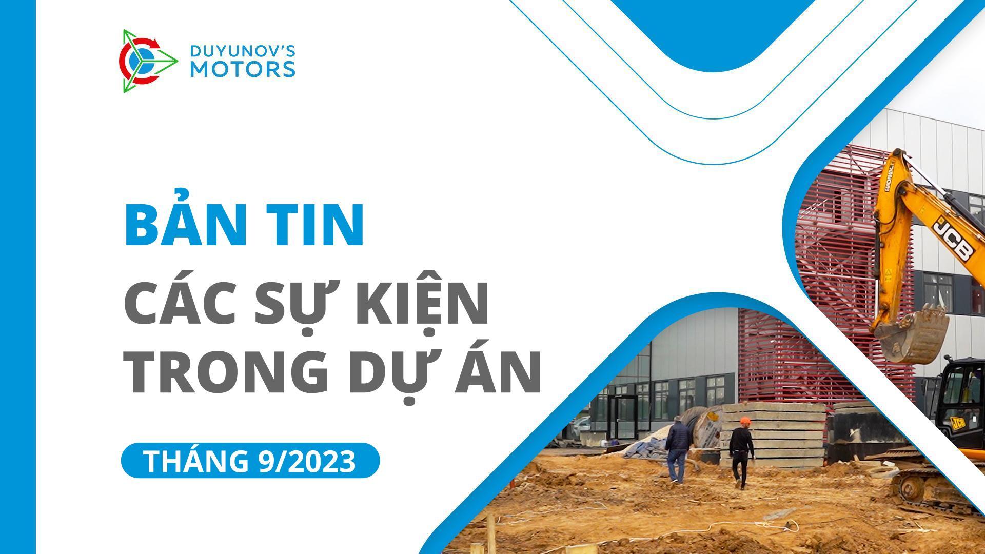 Sự kiện chính của dự án trong tháng 9