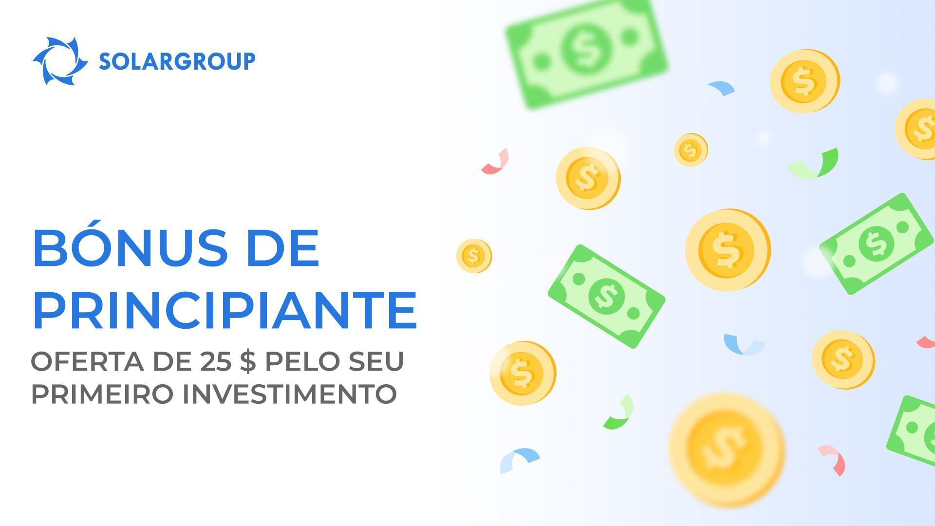 Nova oferta disponível para novos investidores: "Bónus de Principiantes"