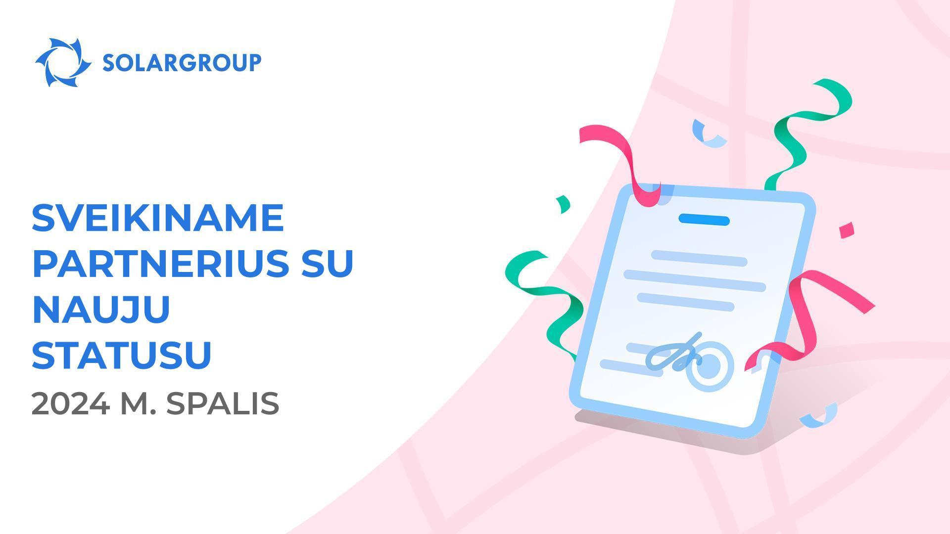 Sveikiname naują statusą pasiekusius partnerius!