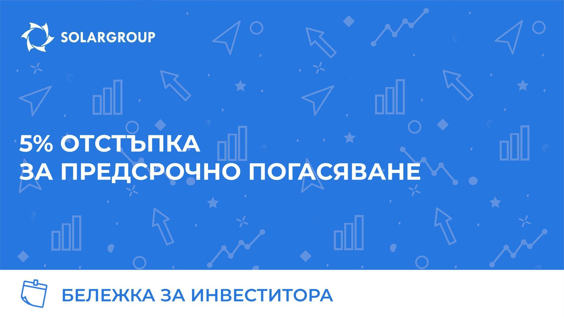 5% отстъпка за предсрочно погасяване