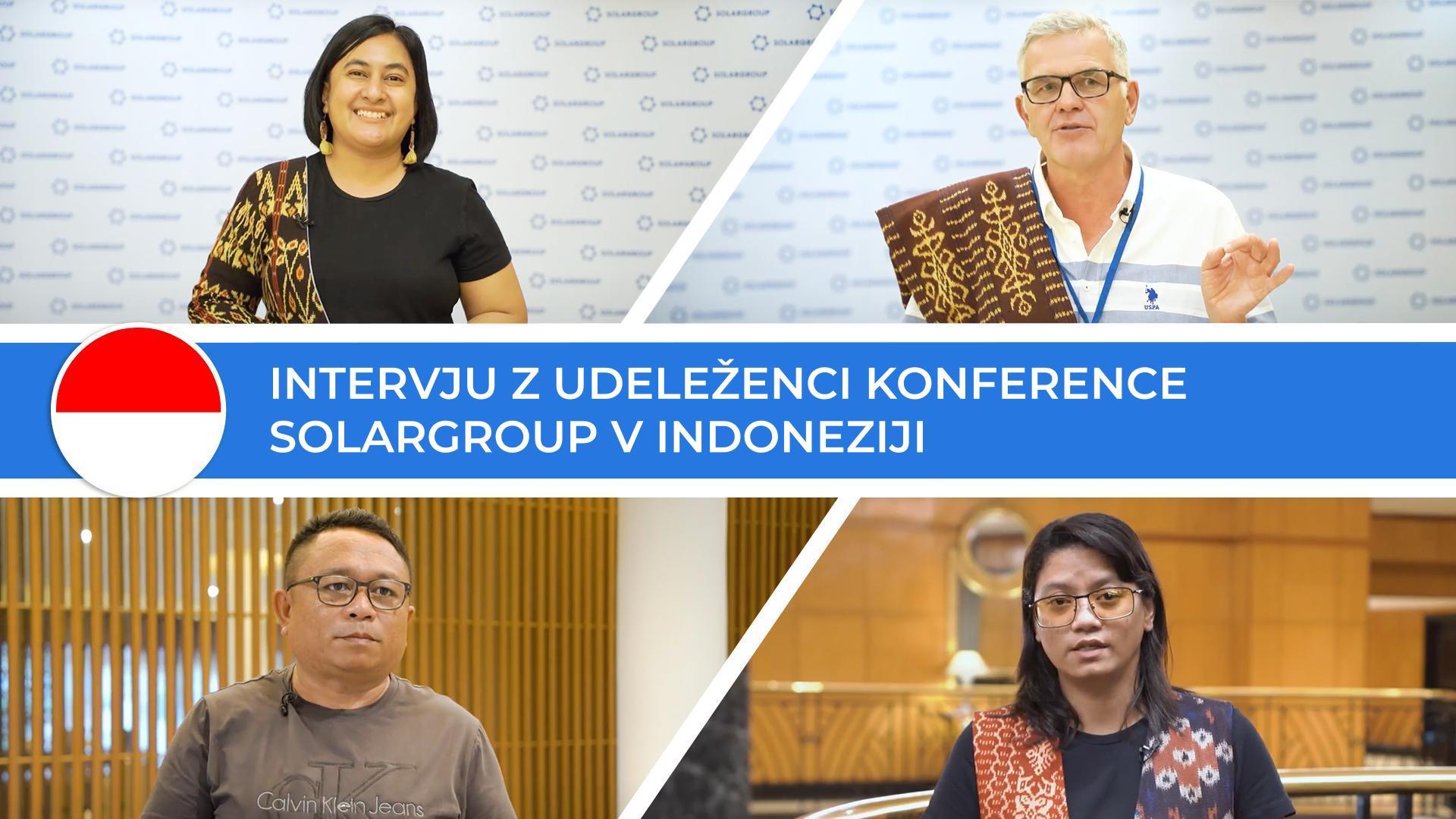 Intervju z udeleženci konference v Indoneziji: močan naboj pozitive
