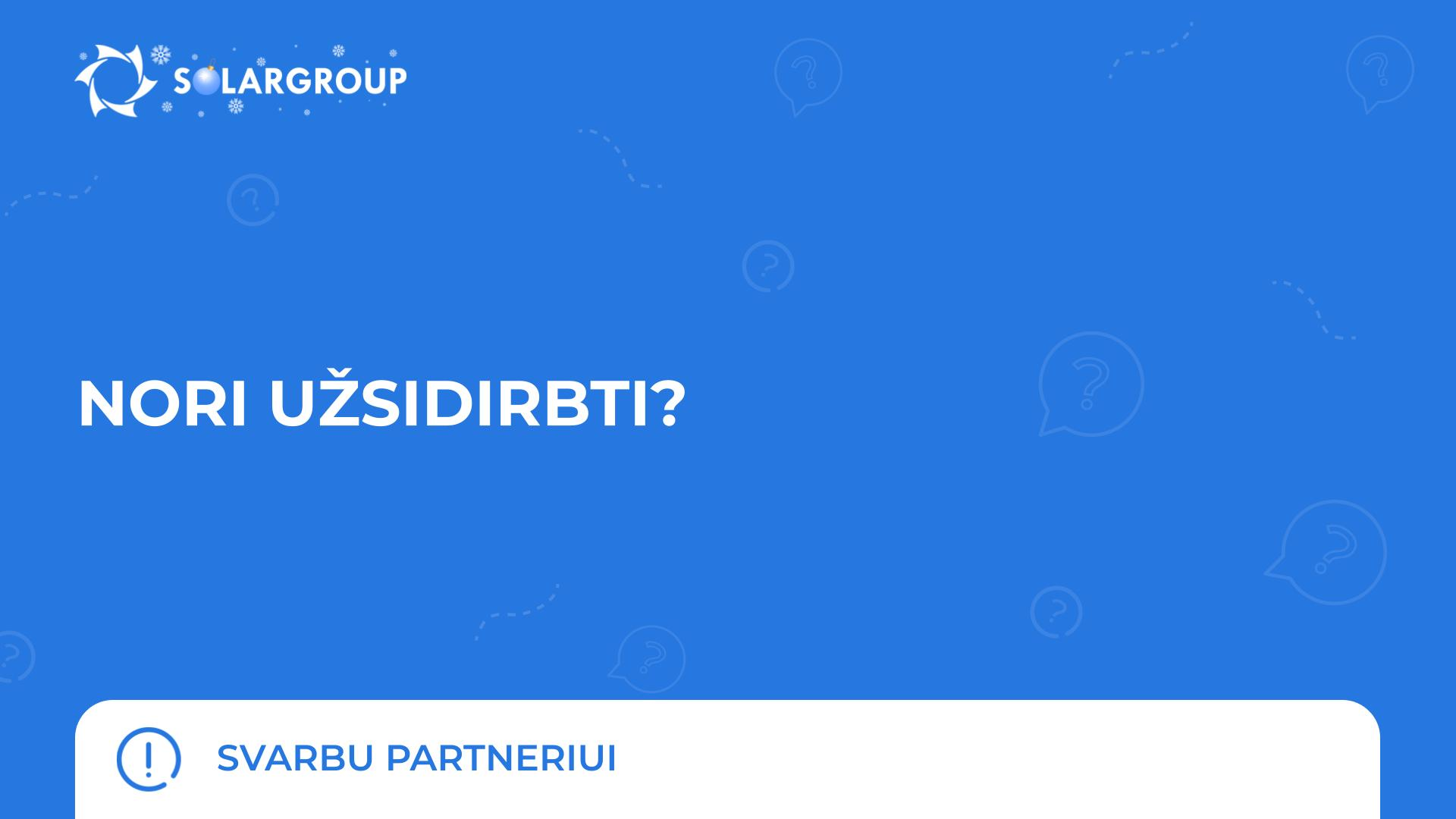 Nori užsidirbti? | Svarbu partneriui