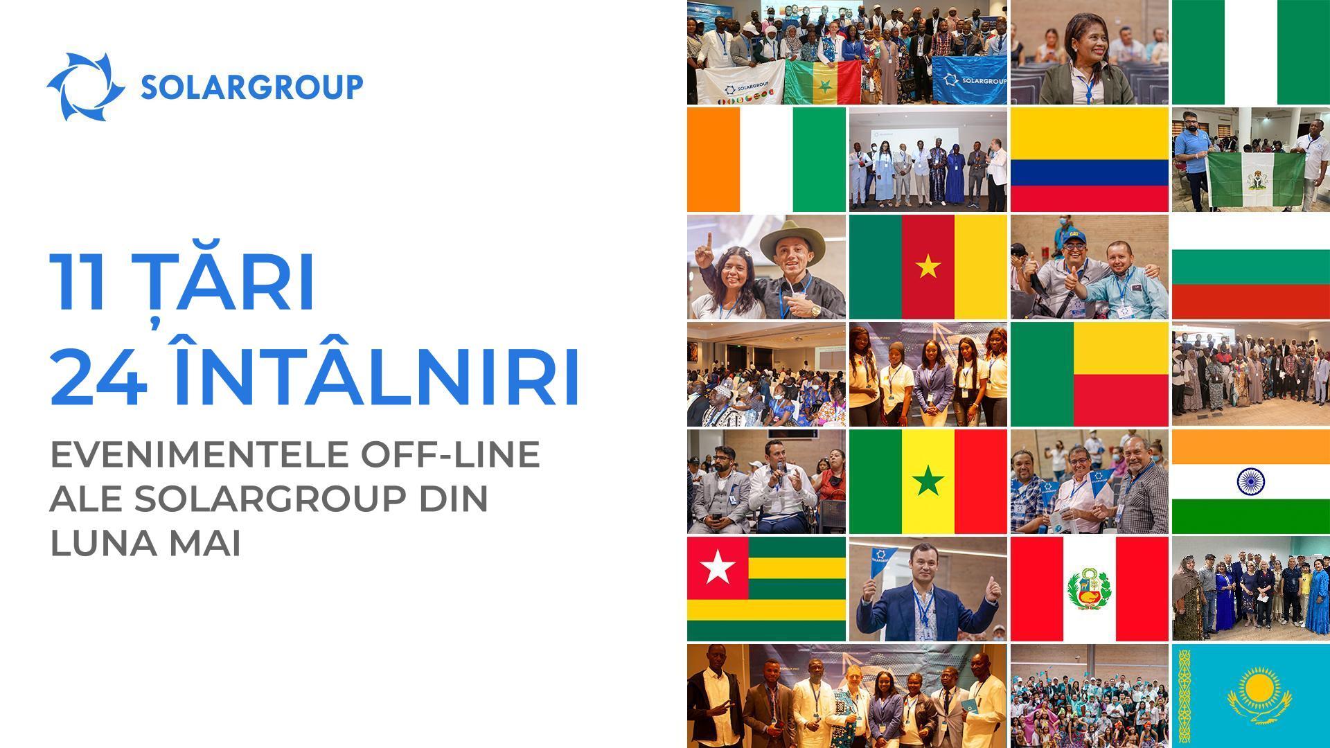 11 țări și 24 de întâlniri: evenimentele off-line ale SOLARGROUP din luna mai