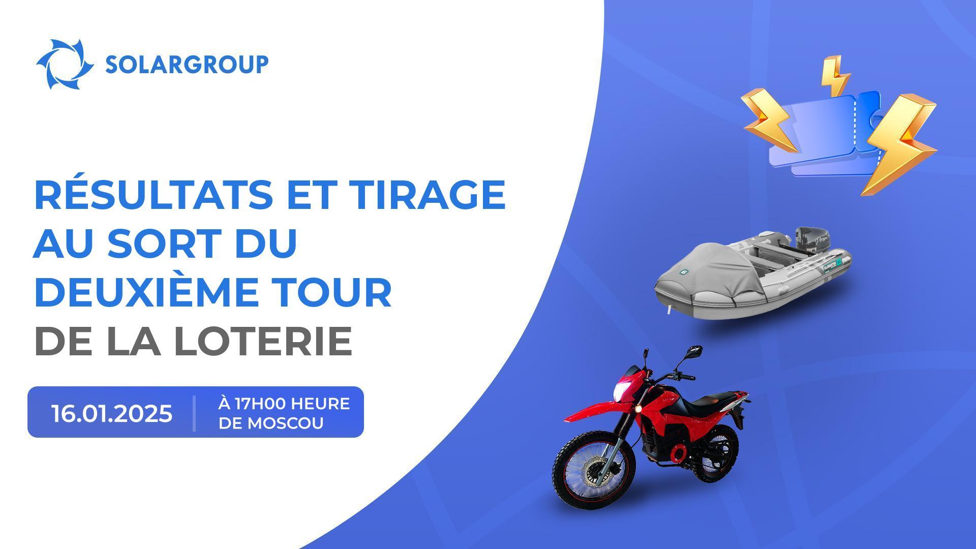 Tentez votre chance pour gagner une moto ou un bateau électrique !