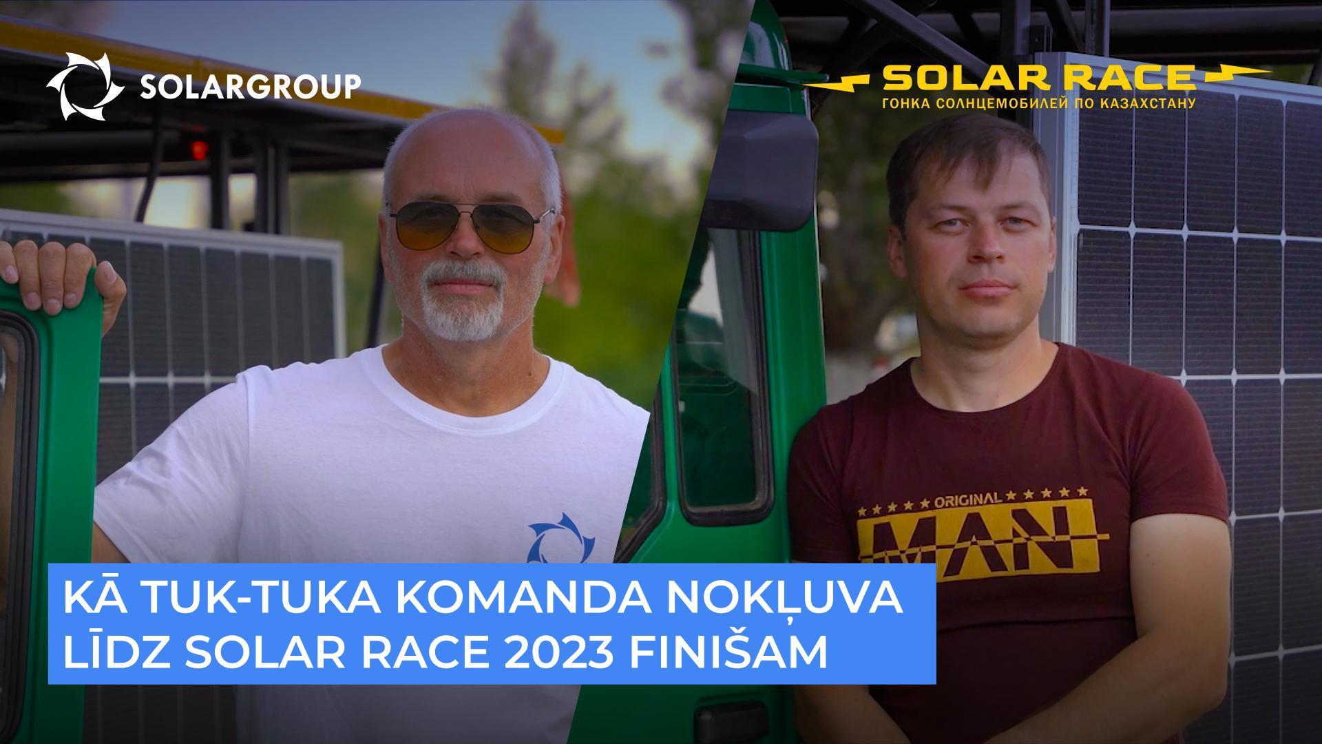 Kā tuk-tuk komandai izdevās sasniegt "Solar race 2023" finiša līniju