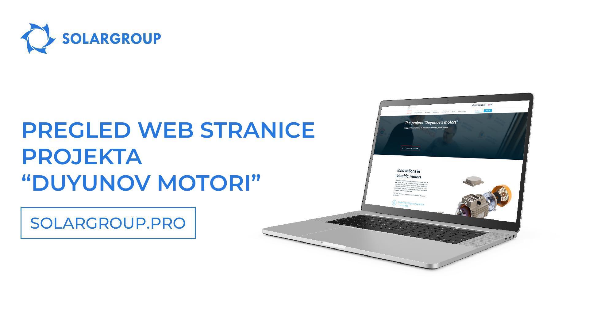 O prednostima web stranice projekta "Duyunov Motori"