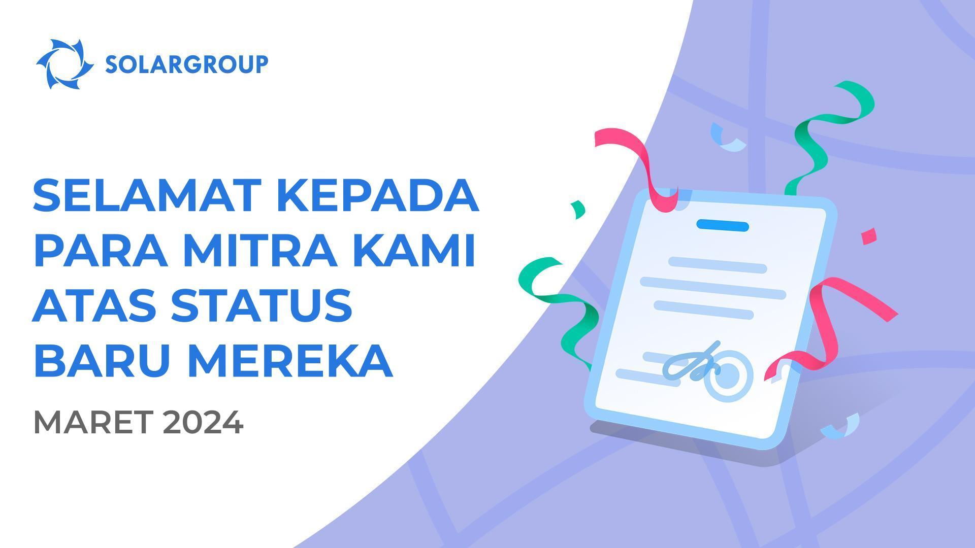 Kami menyambut para mitra kami ke status baru mereka! 👏
