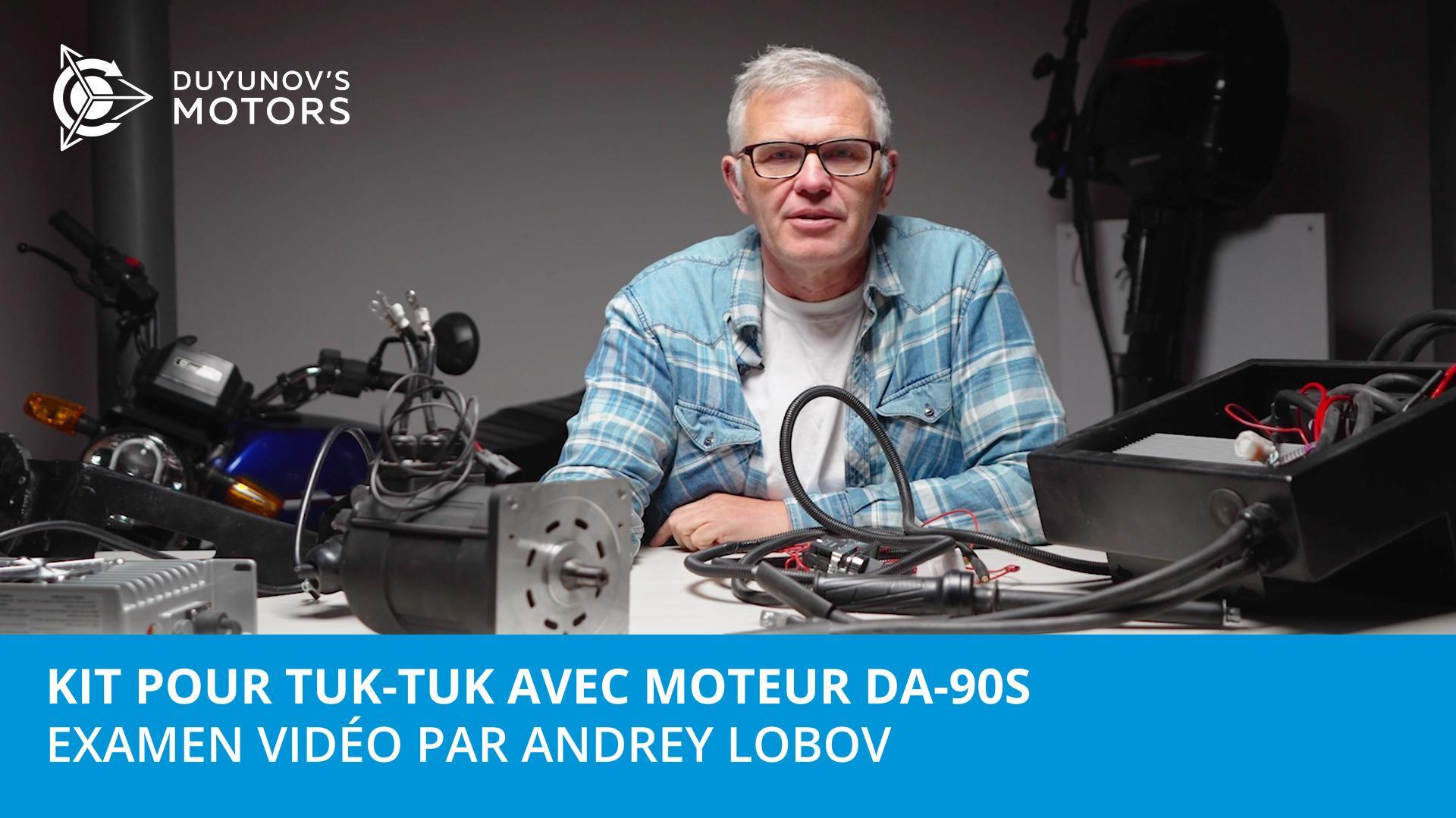 Kit pour tuk-tuk avec moteur DA-90S : examen vidéo par Andrey Lobov