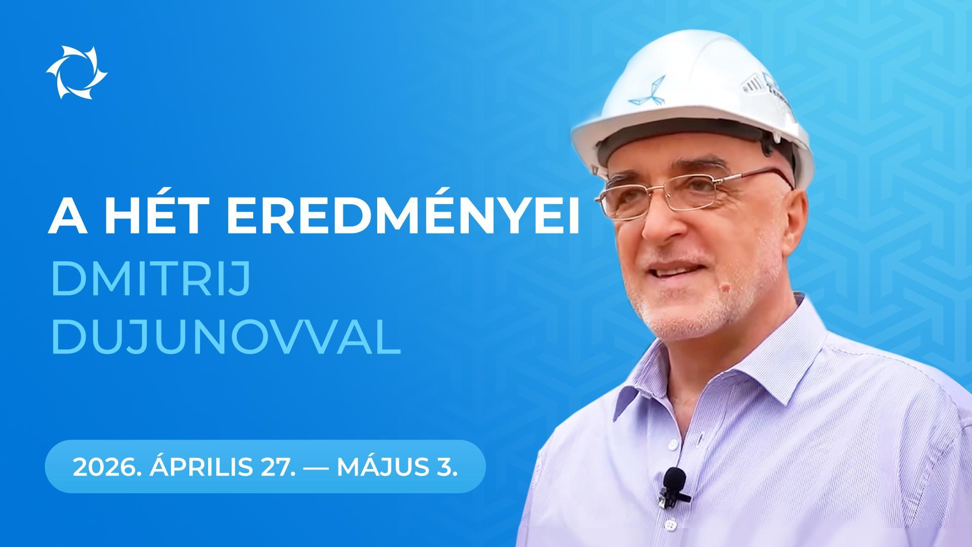 A hét eredményei a "Duyunov Motorok" projektben