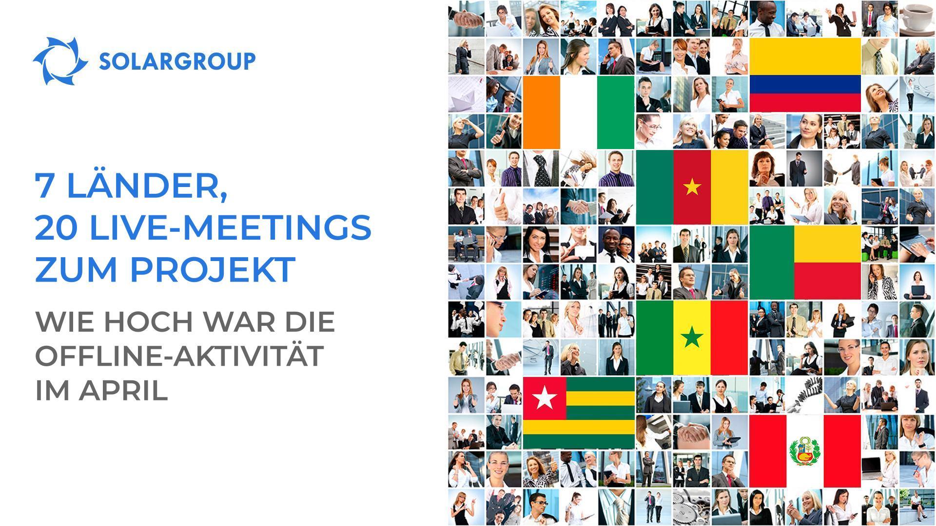 7 Länder, 20 Live-Meetings zum Projekt: Wie hoch war die Offline-Aktivität im April?