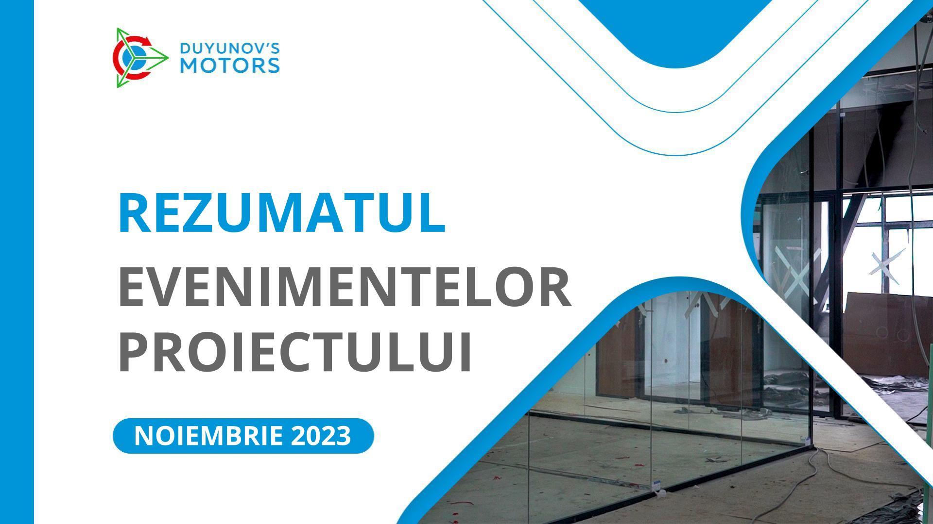 Cele mai importante evenimente ale proiectului din luna noiembrie