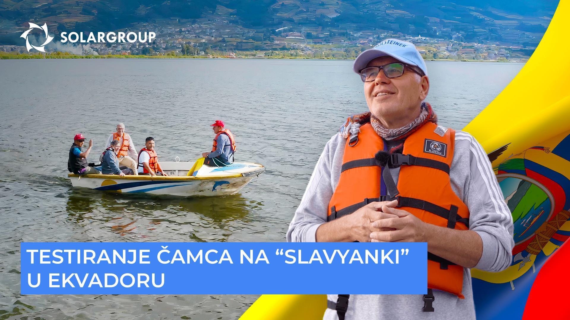 Čamac na "Slavyanki" testiran je na planinskom jezeru San Pablo
