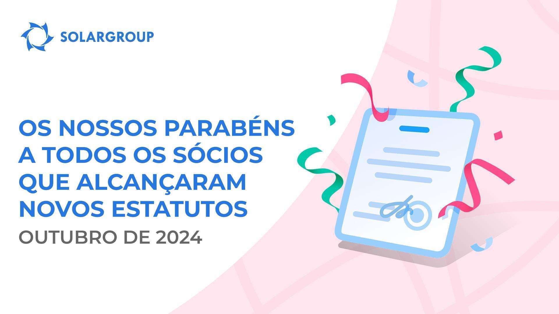 Felicitamos todos os nossos sócios que alcançaram novos estatutos!