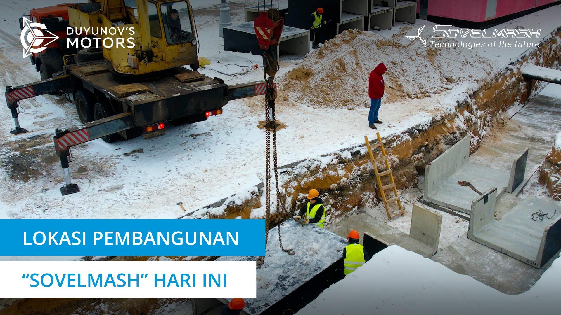 Pemasangan partisi interior dan pengerjaan pemasangan utilitas: berita lokasi pembangunan