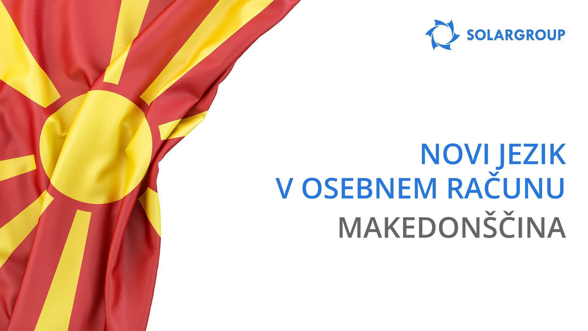 Osebni račun je začel delovati v makedonščini