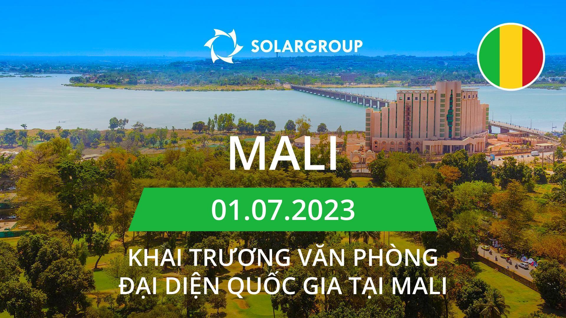 Quốc gia mới trên bản đồ dự án: Mali
