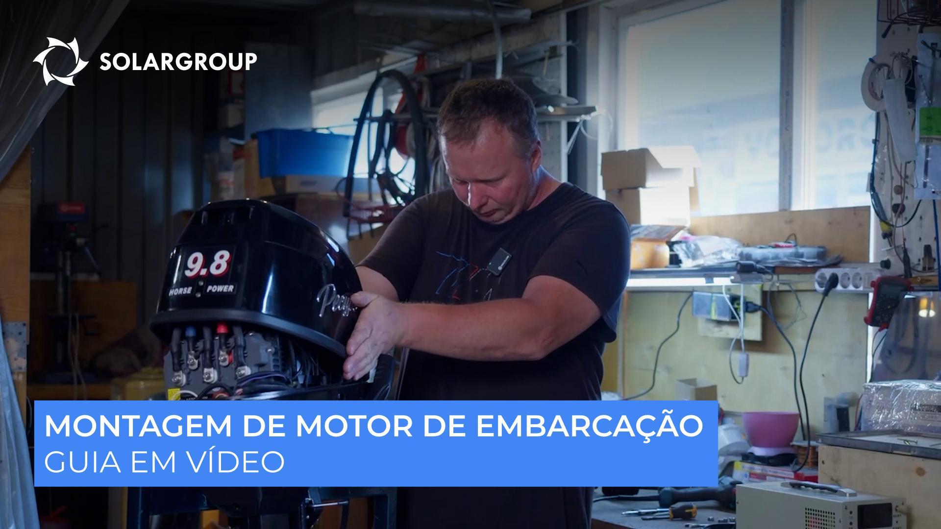 Como posso montar um motor elétrico criado com base na tecnologia "Slavyanka" destinado a uma embarcação?