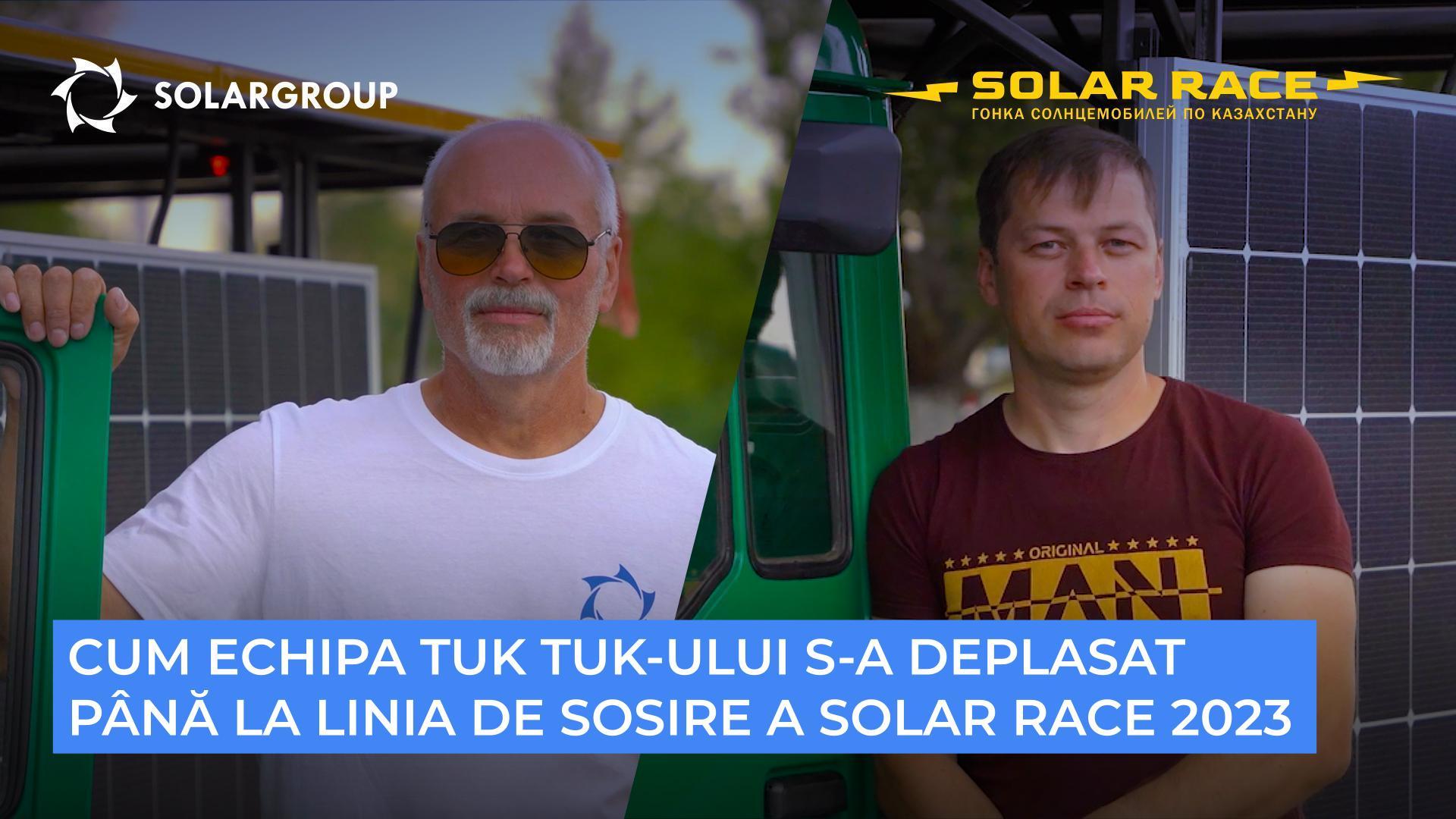 Cum echipa tuk tuk-ului s-a deplasat până la linia de sosire a Solar race 2023