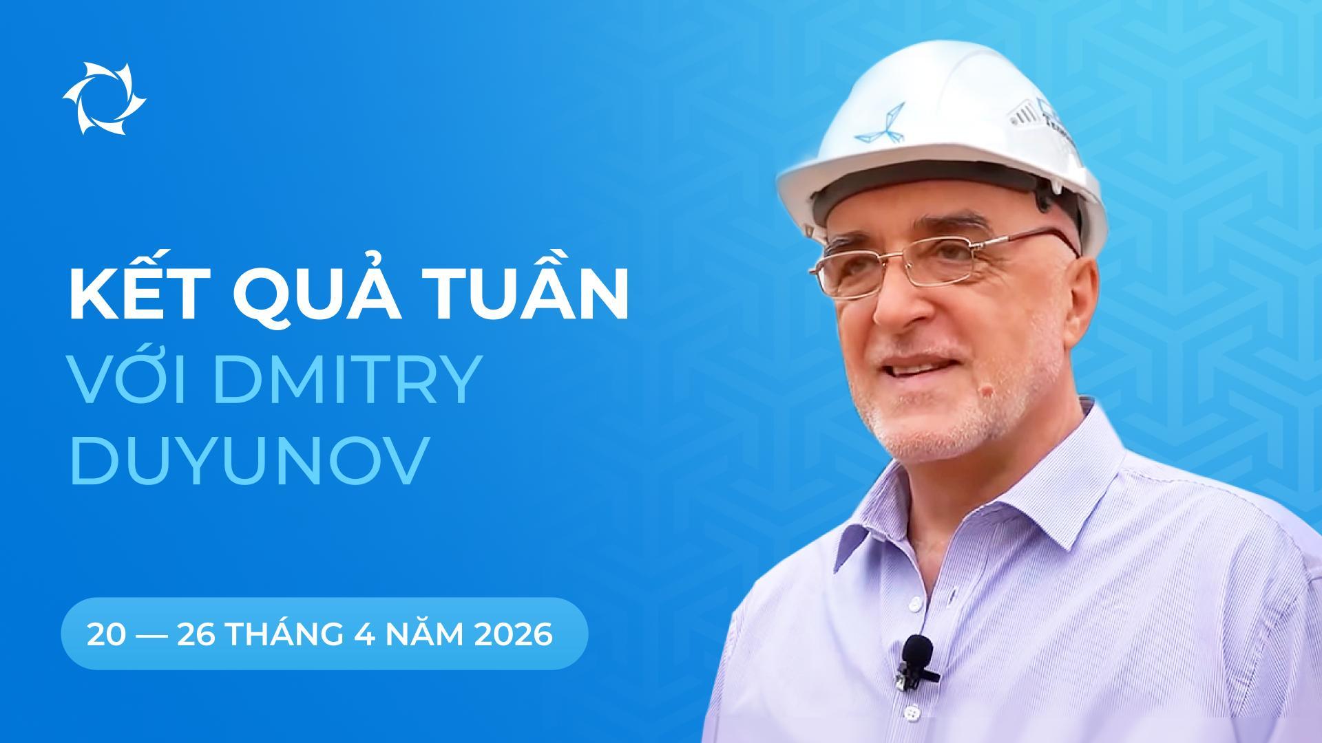 Tổng kết tuần trong dự án «Động cơ Duyunov»