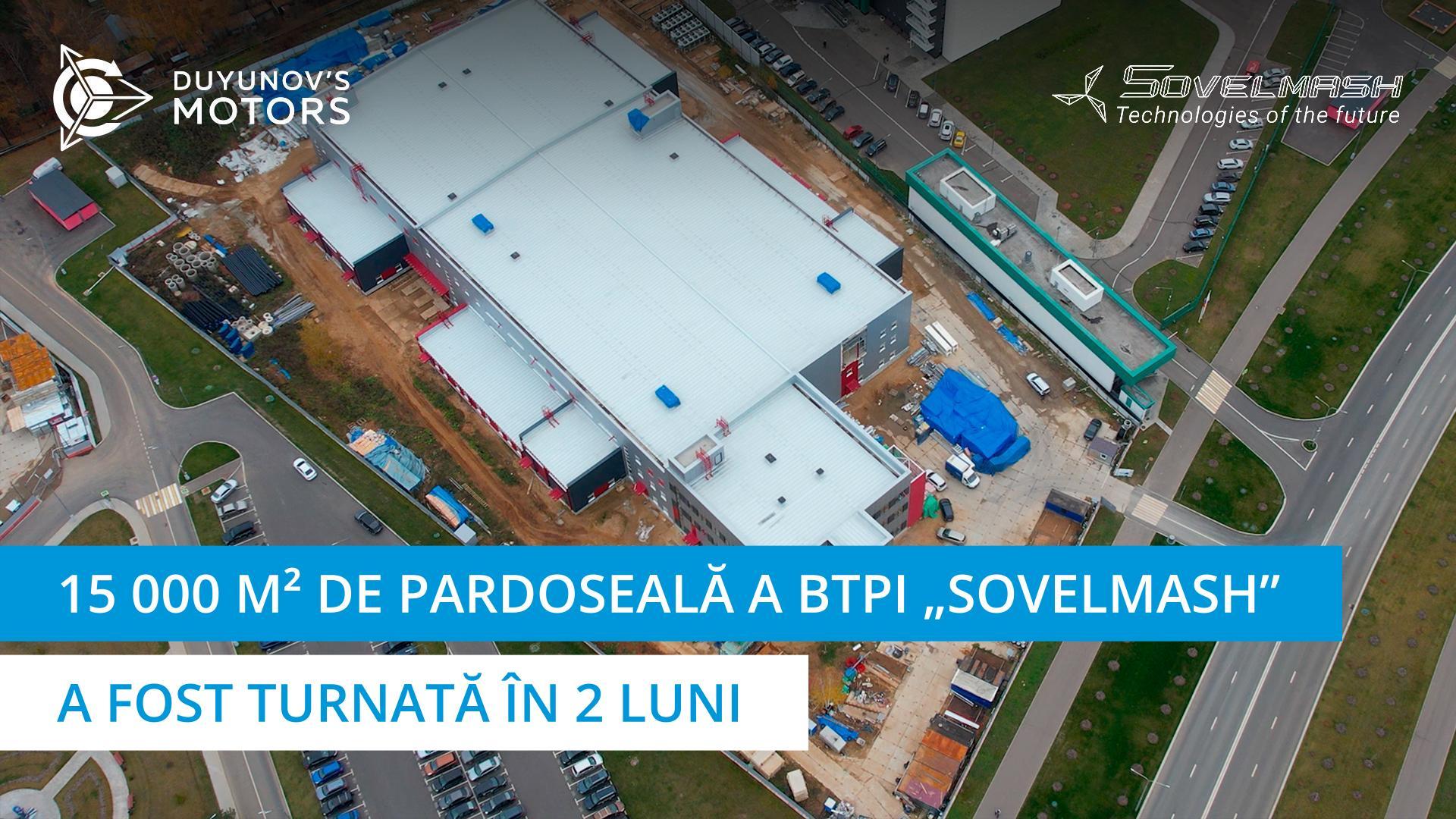 Construcția BTPI „Sovelmash” în cifre: 15 000 mp de pardoseală a fost turnată în 2 luni
