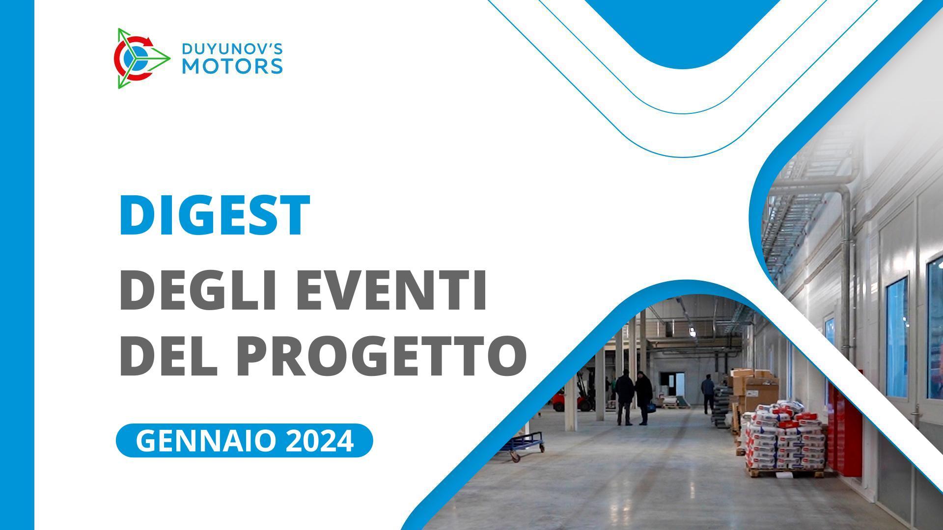 Eventi chiave del progetto a gennaio