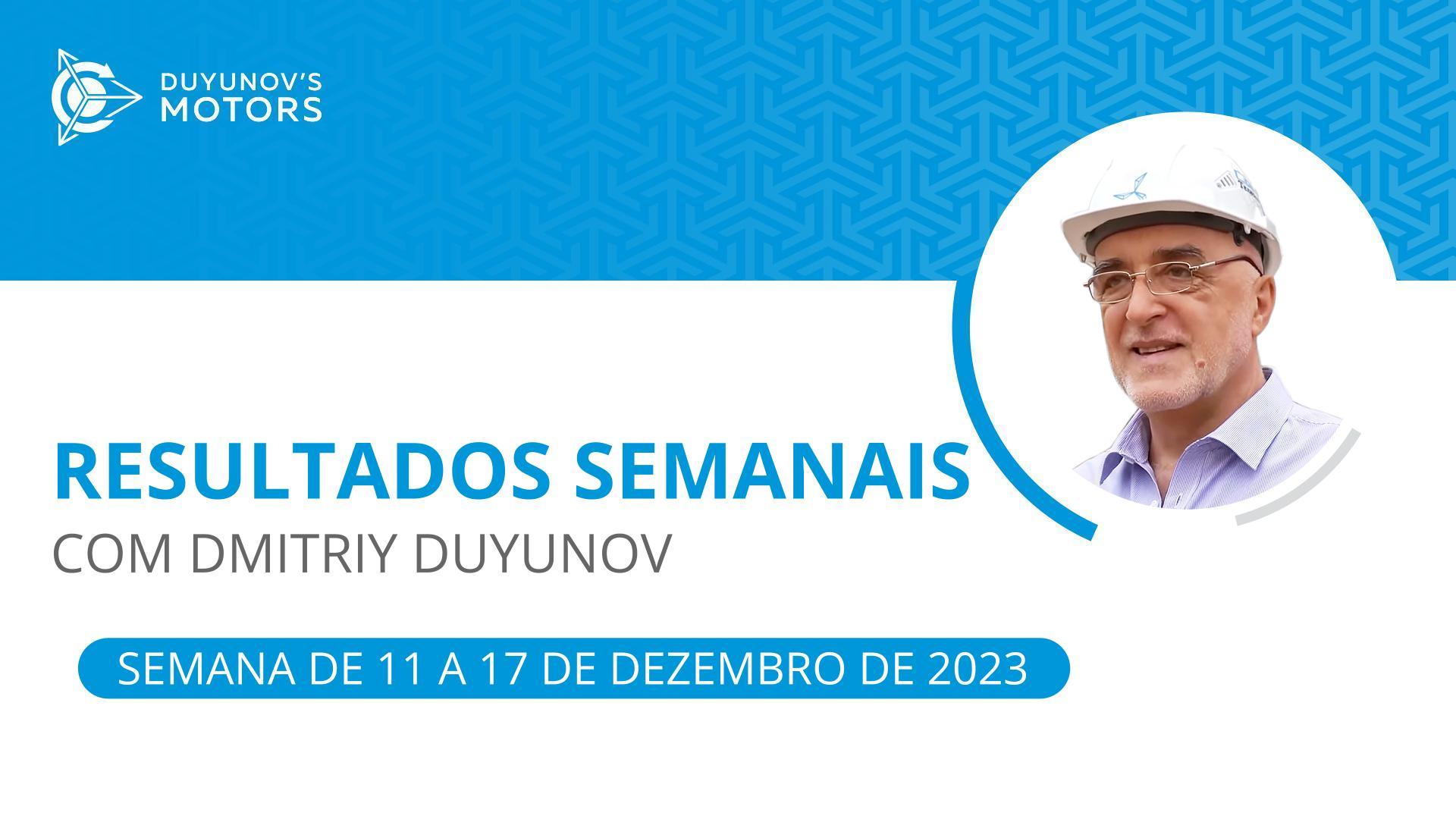 Os principais eventos semanais no projeto "Duyunov's motors"