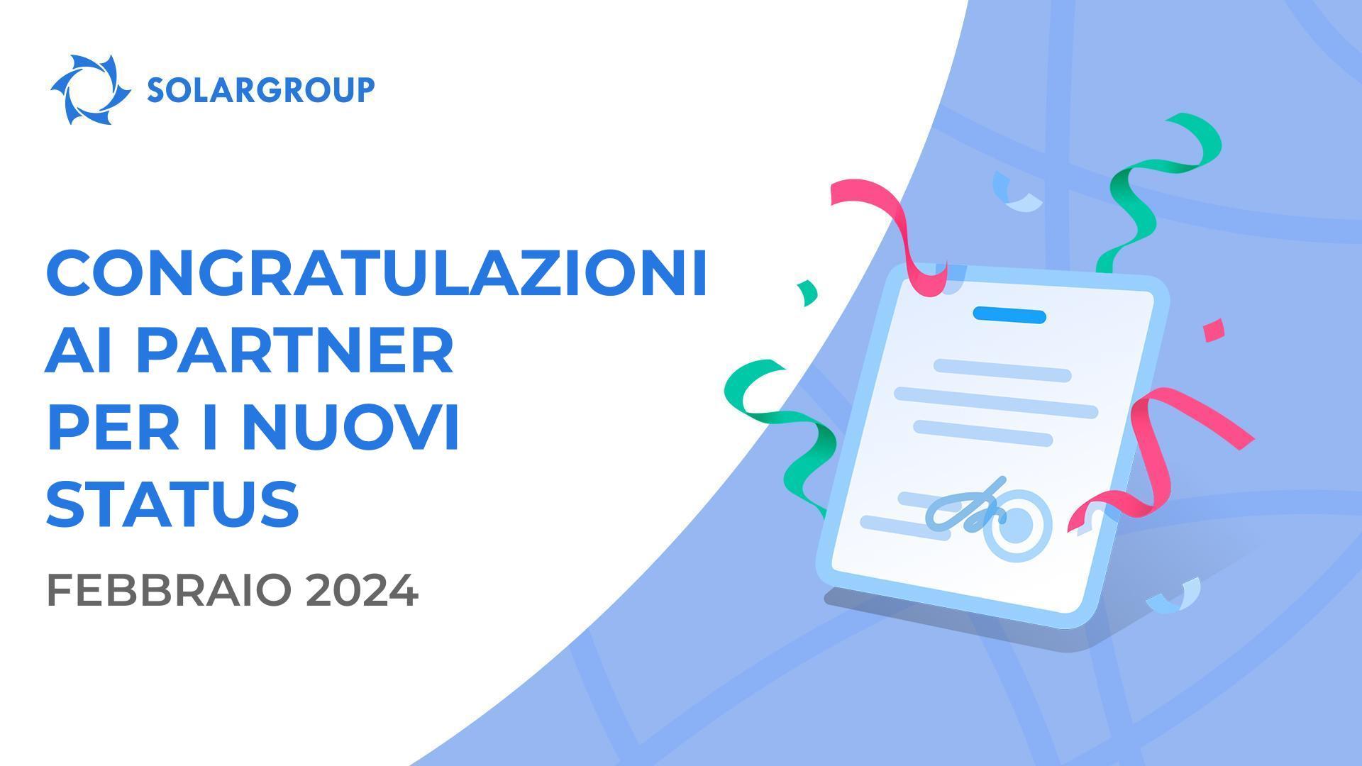 Congratulazioni ai partner per i nuovi status!