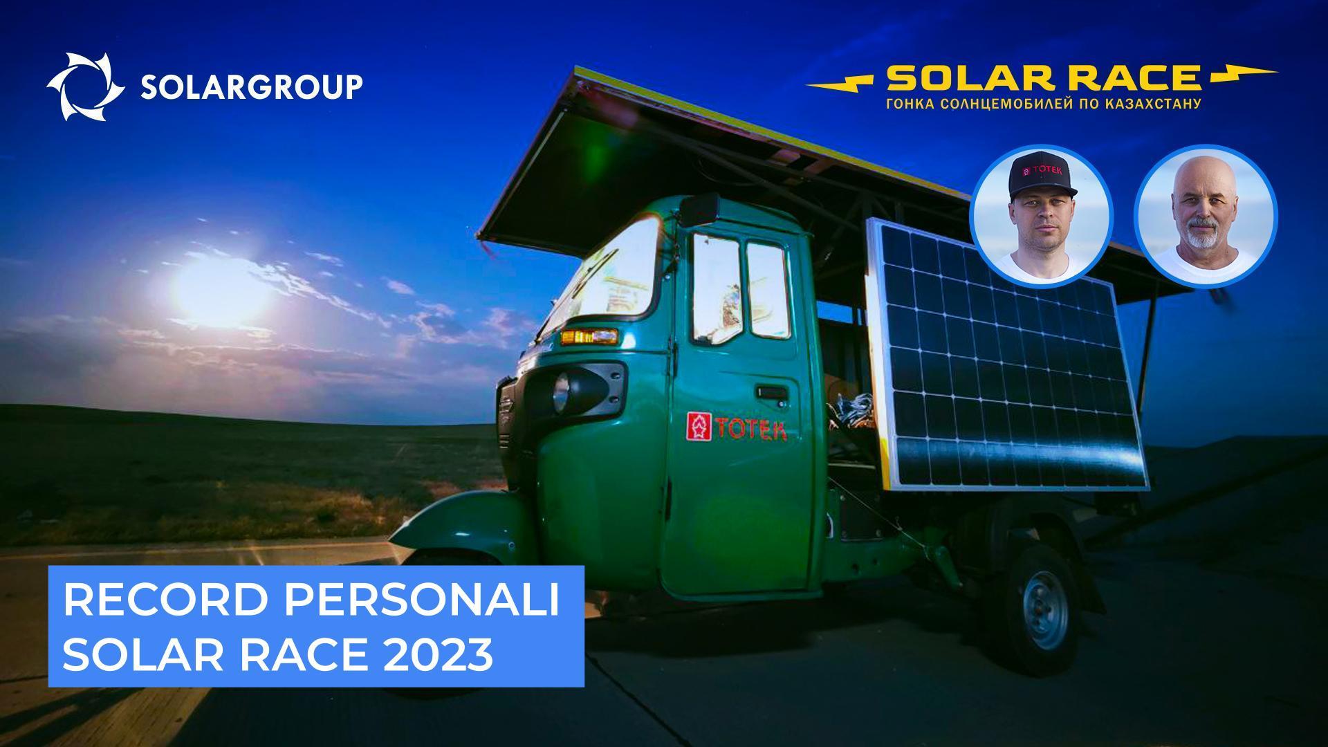 Record personali della Solar Race 2023