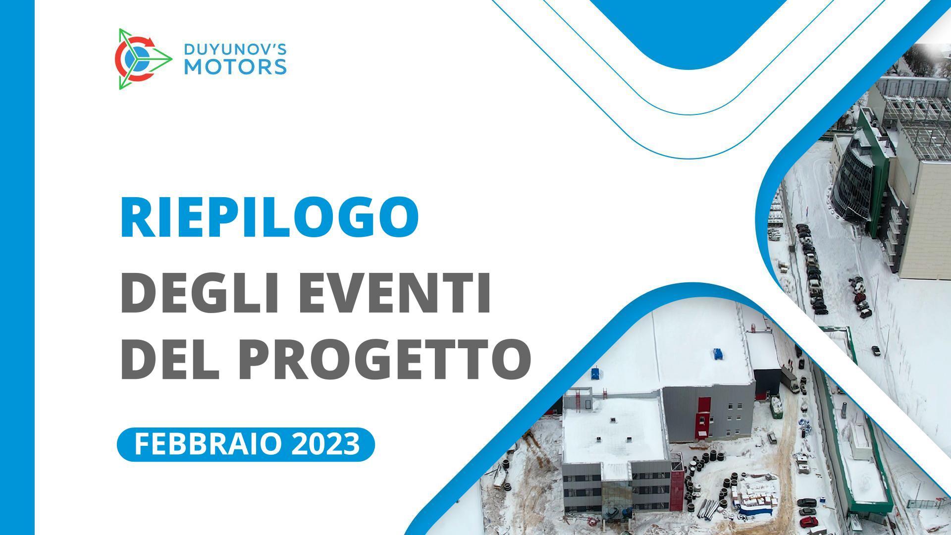 Eventi chiave del progetto: riepilogo di febbraio