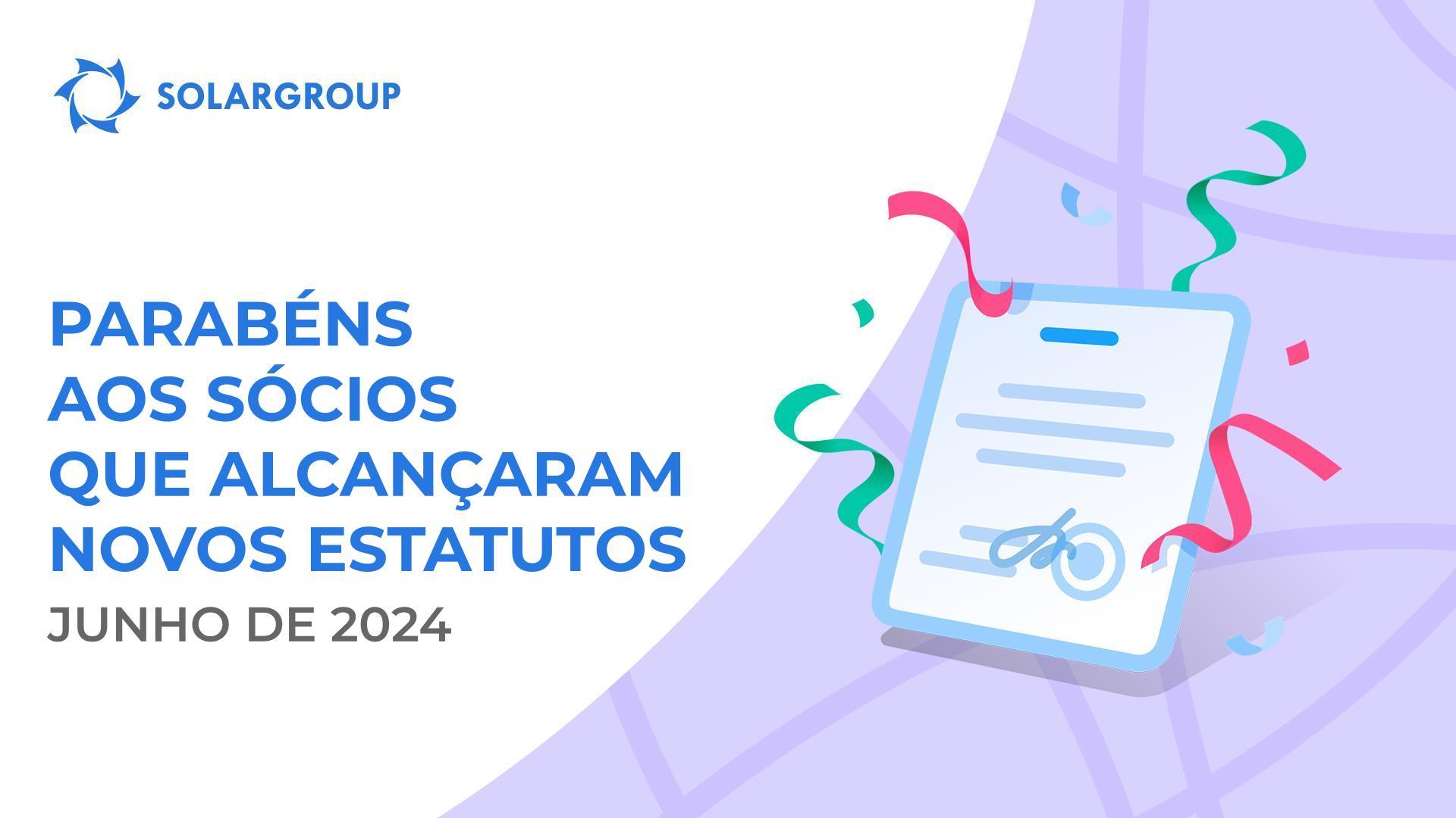 Felicitamos todos os sócios que alcançaram novos estatutos!