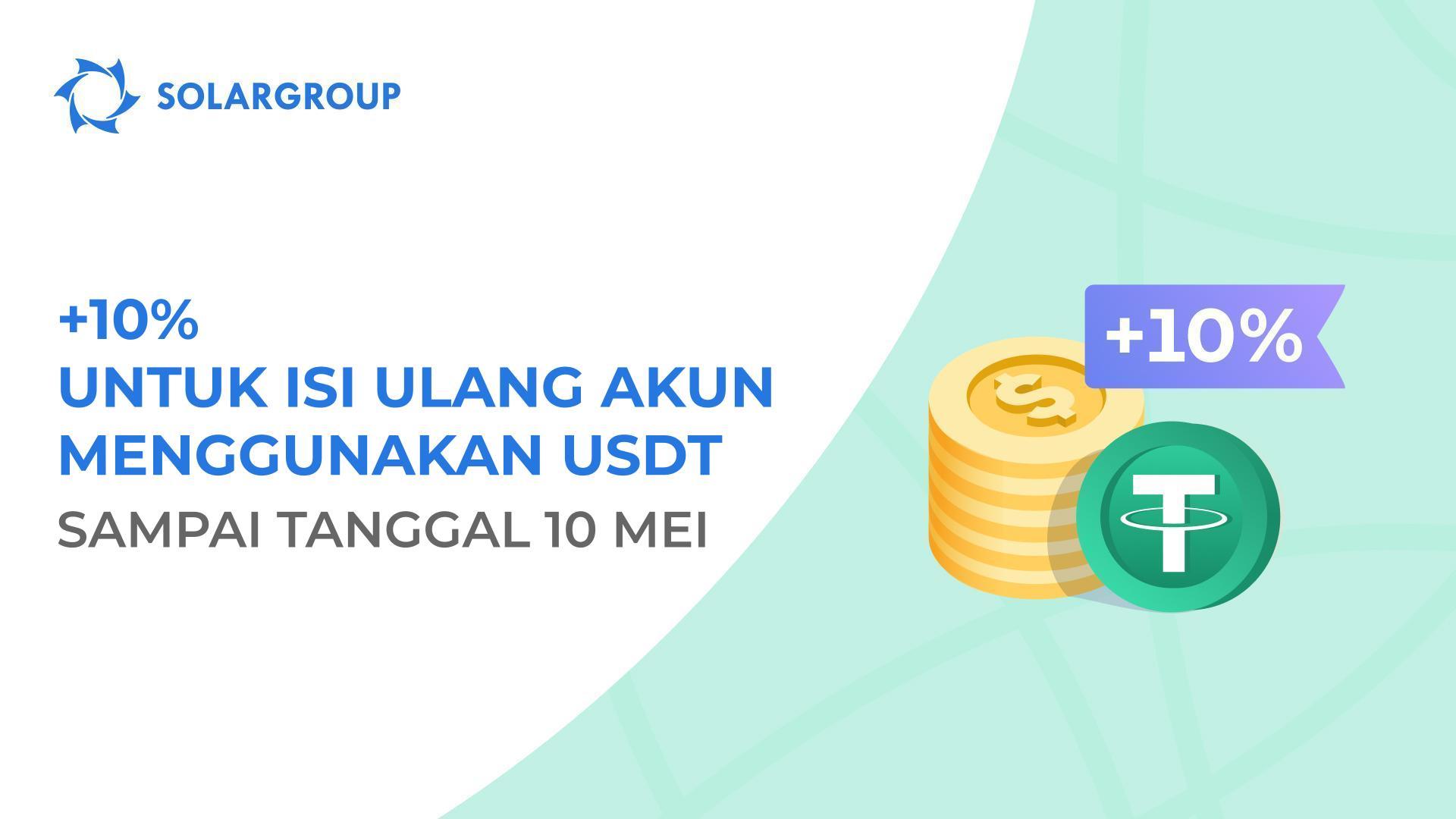 Dapatkan +10% dari jumlah isi ulang akun
