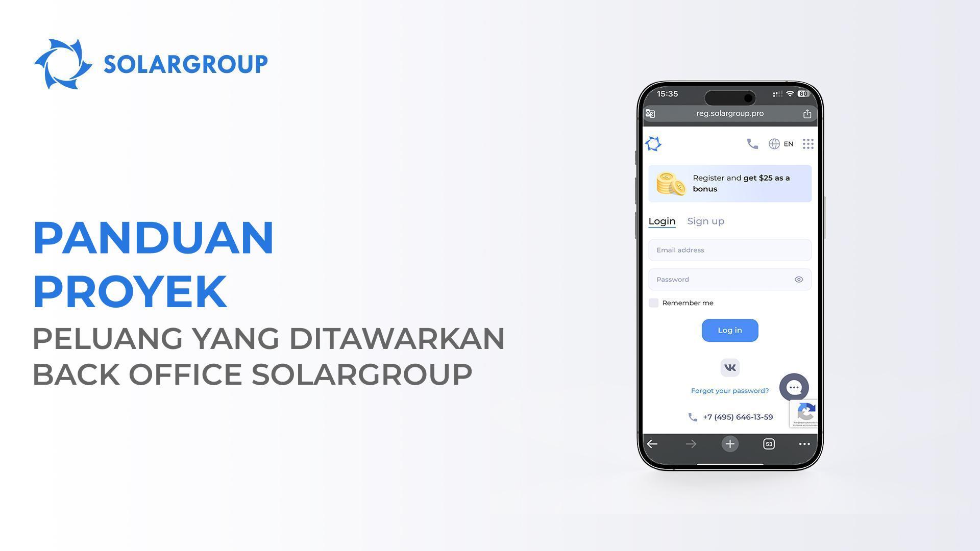 Panduan Proyek: peluang yang ditawarkan back office SOLARGROUP
