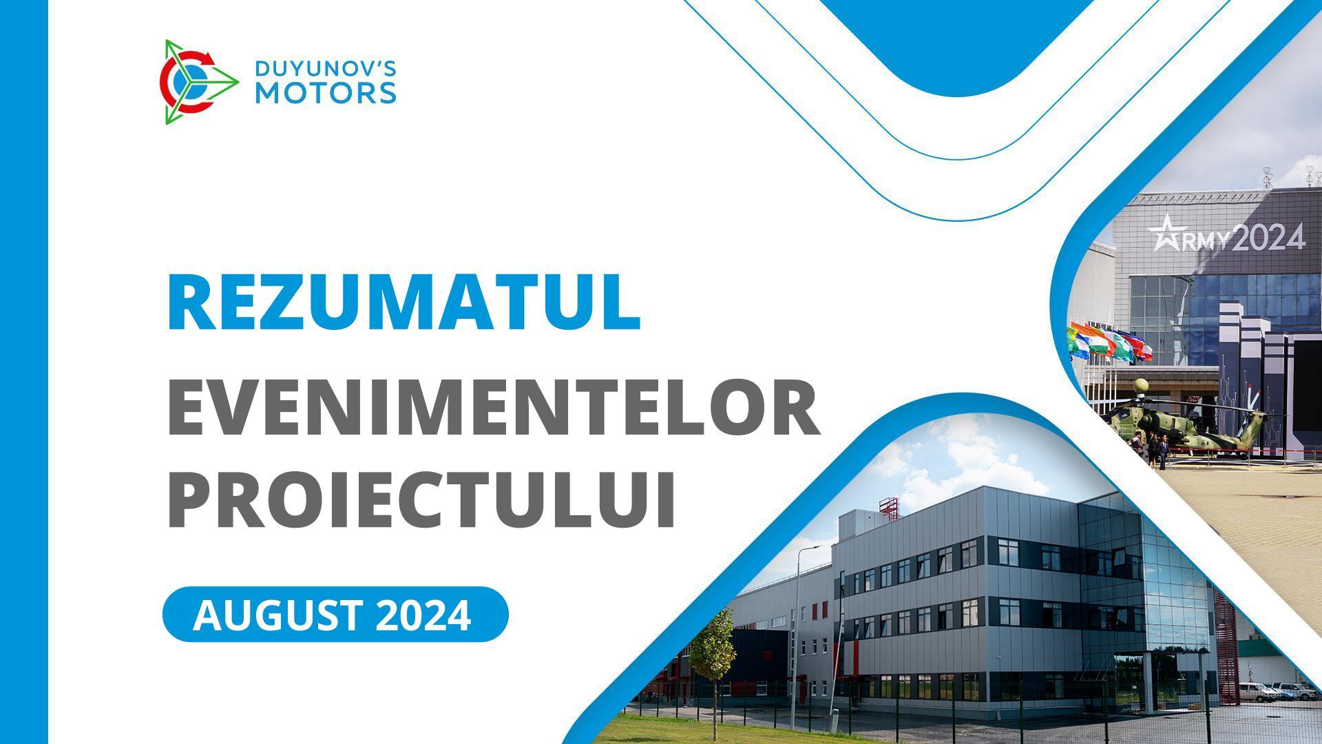 Cele mai importante evenimente ale proiectului din luna august