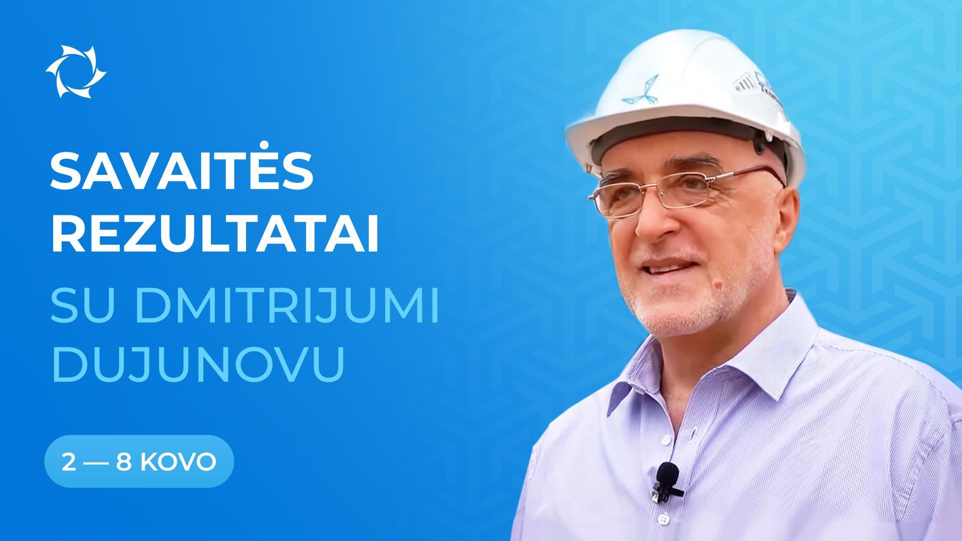 Savaitės rezultatai projekte «Duyunovo varikliai»