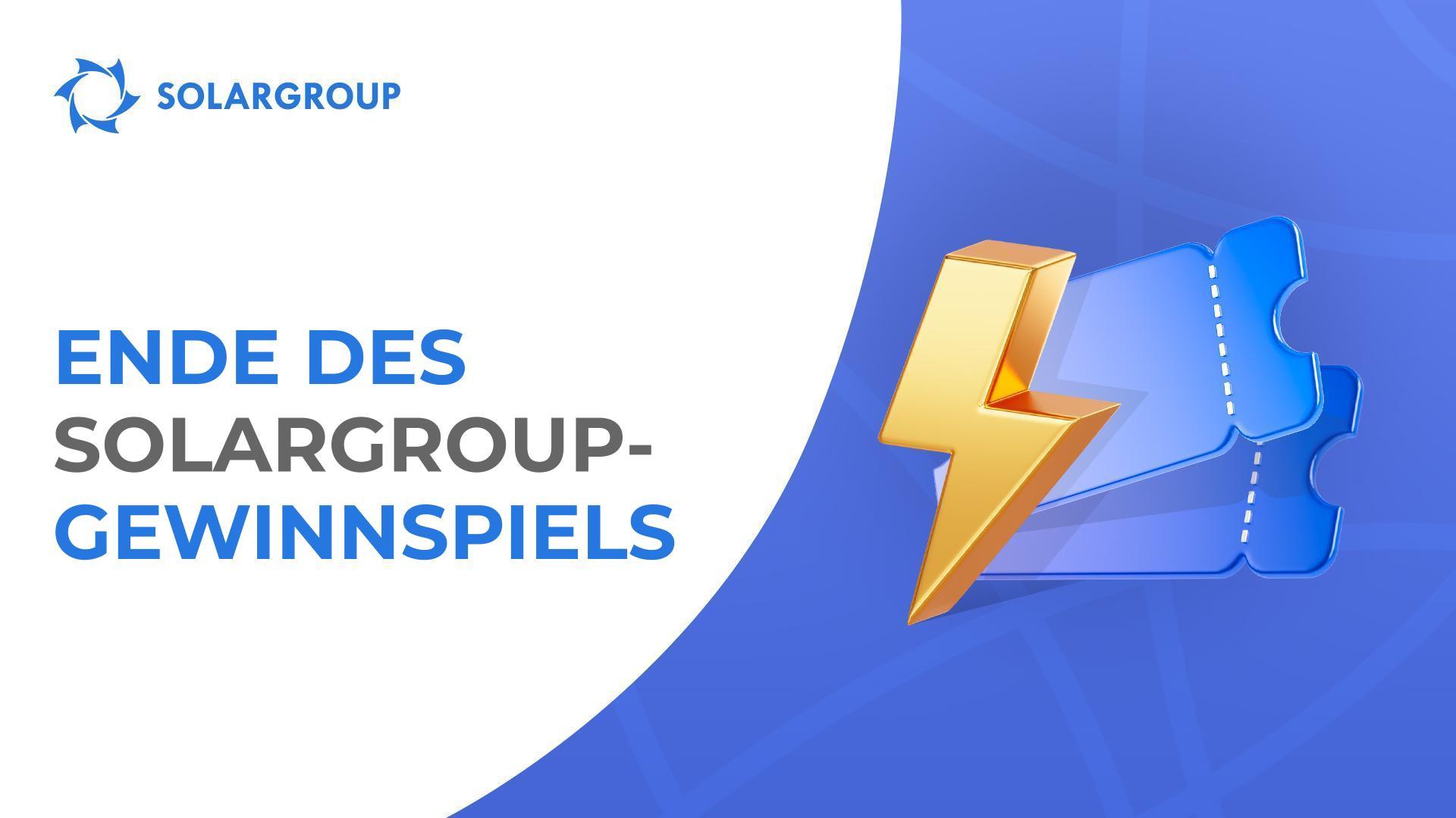 Der 31. Januar ist der letzte Tag der Endrunde des SOLARGROUP-Gewinnspiels
