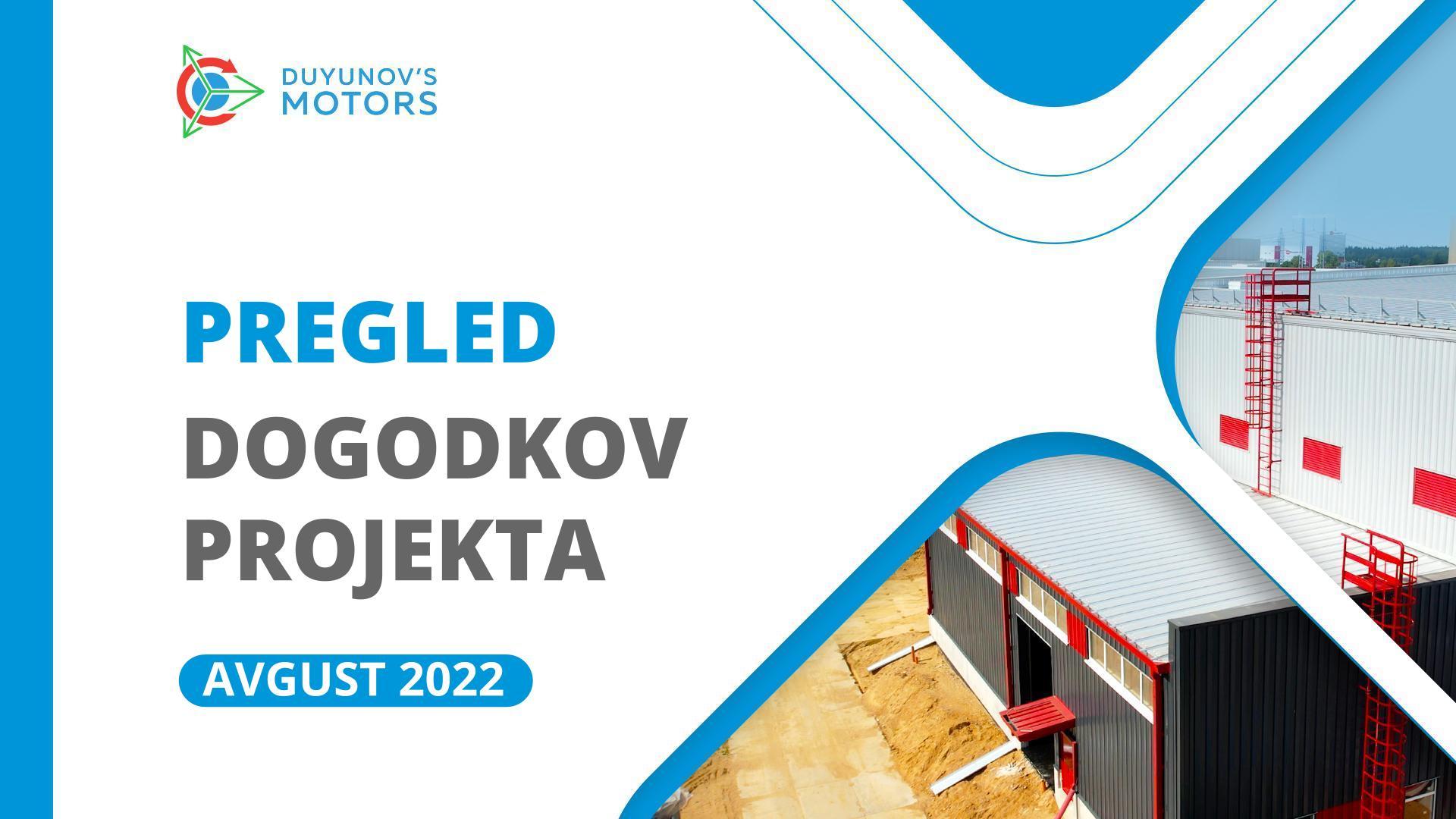 Ključni dogodki projekta: pregled za avgust