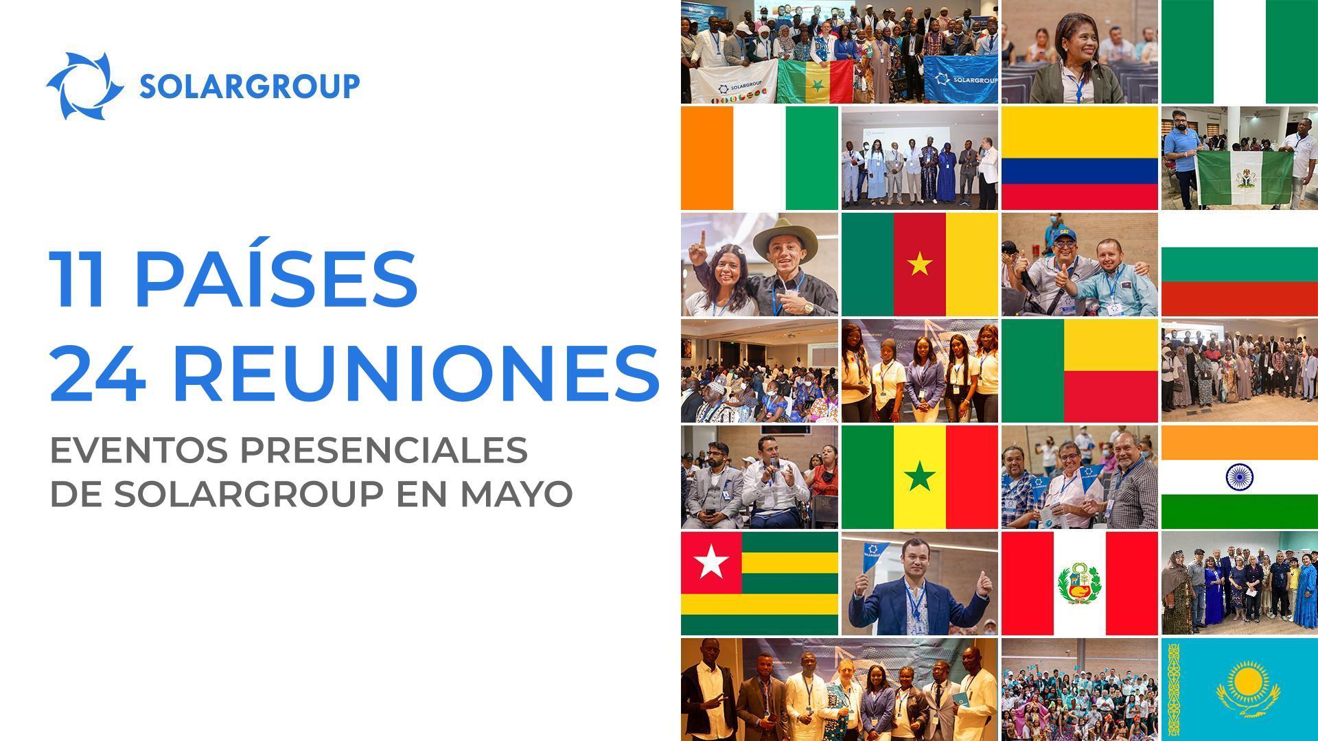 11 países y 24 reuniones: eventos presenciales de SOLARGROUP en mayo