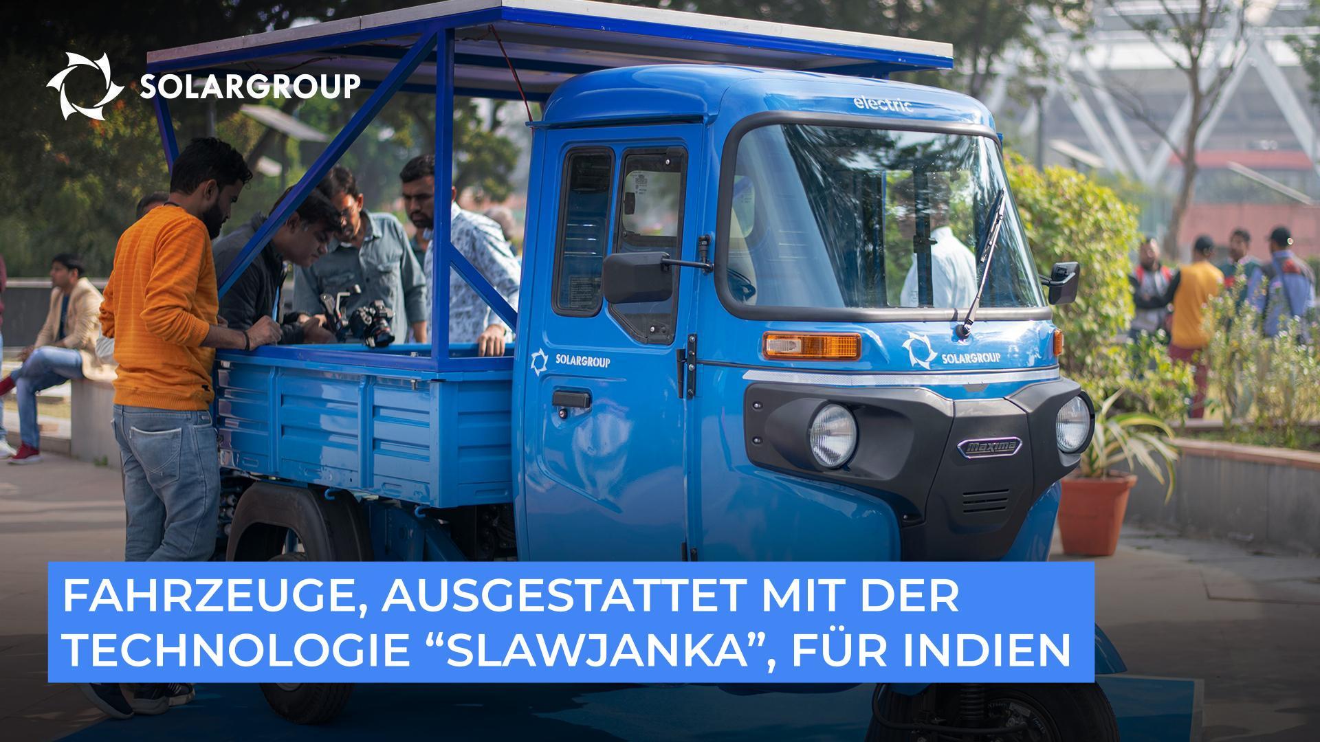 Fahrzeuge, ausgestattet mit der Technologie "Slawjanka", für Indien