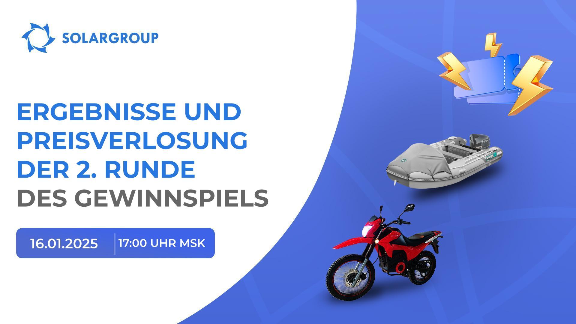 Gewinnen Sie ein Elektroboot oder -motorrad!