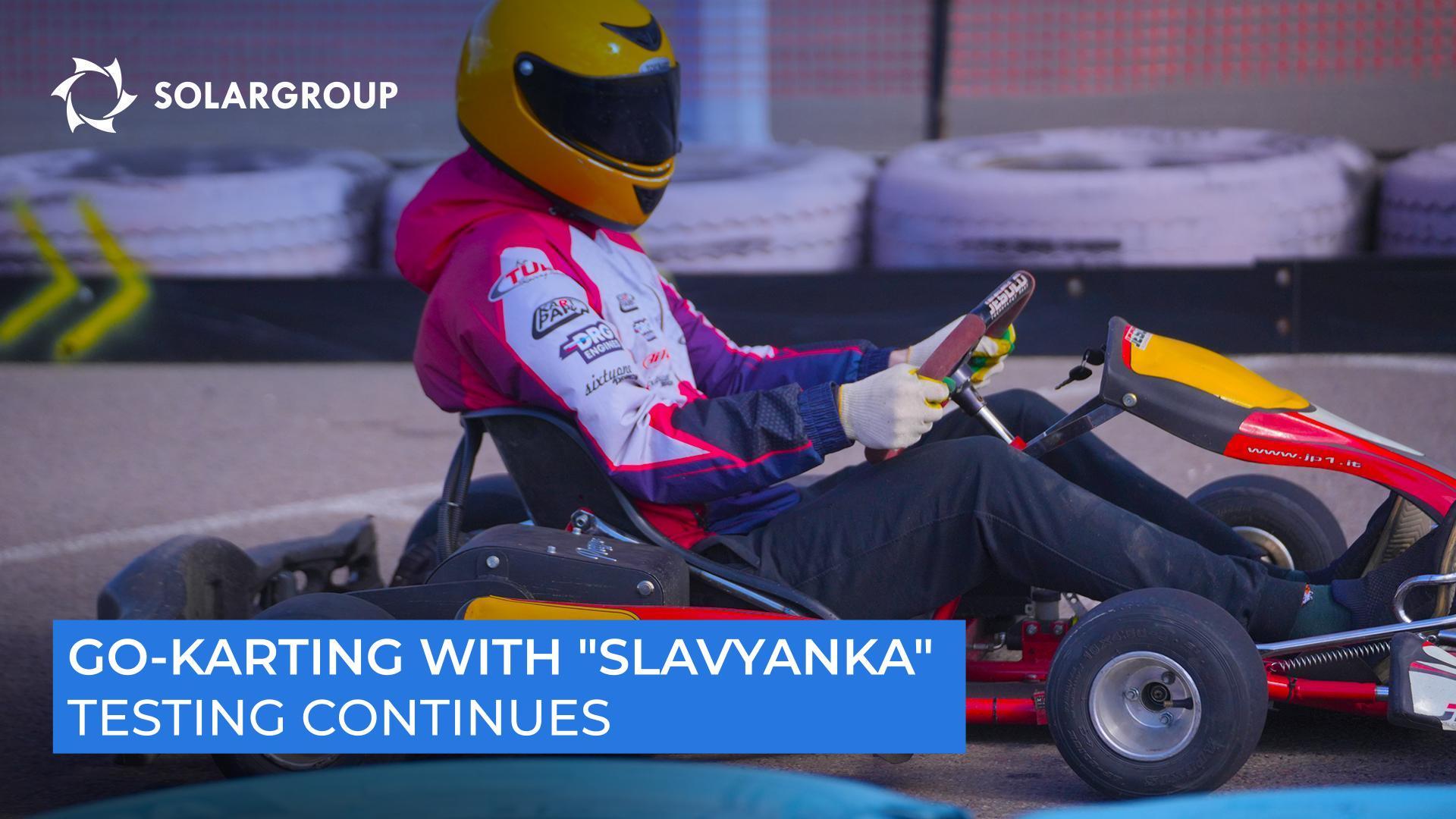 Test results on an outdoor go-kart track